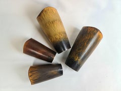 Juego de 4 jarrones de cerámica modernos de mediados de siglo Gunnar Nylund Rörstrand Suecia