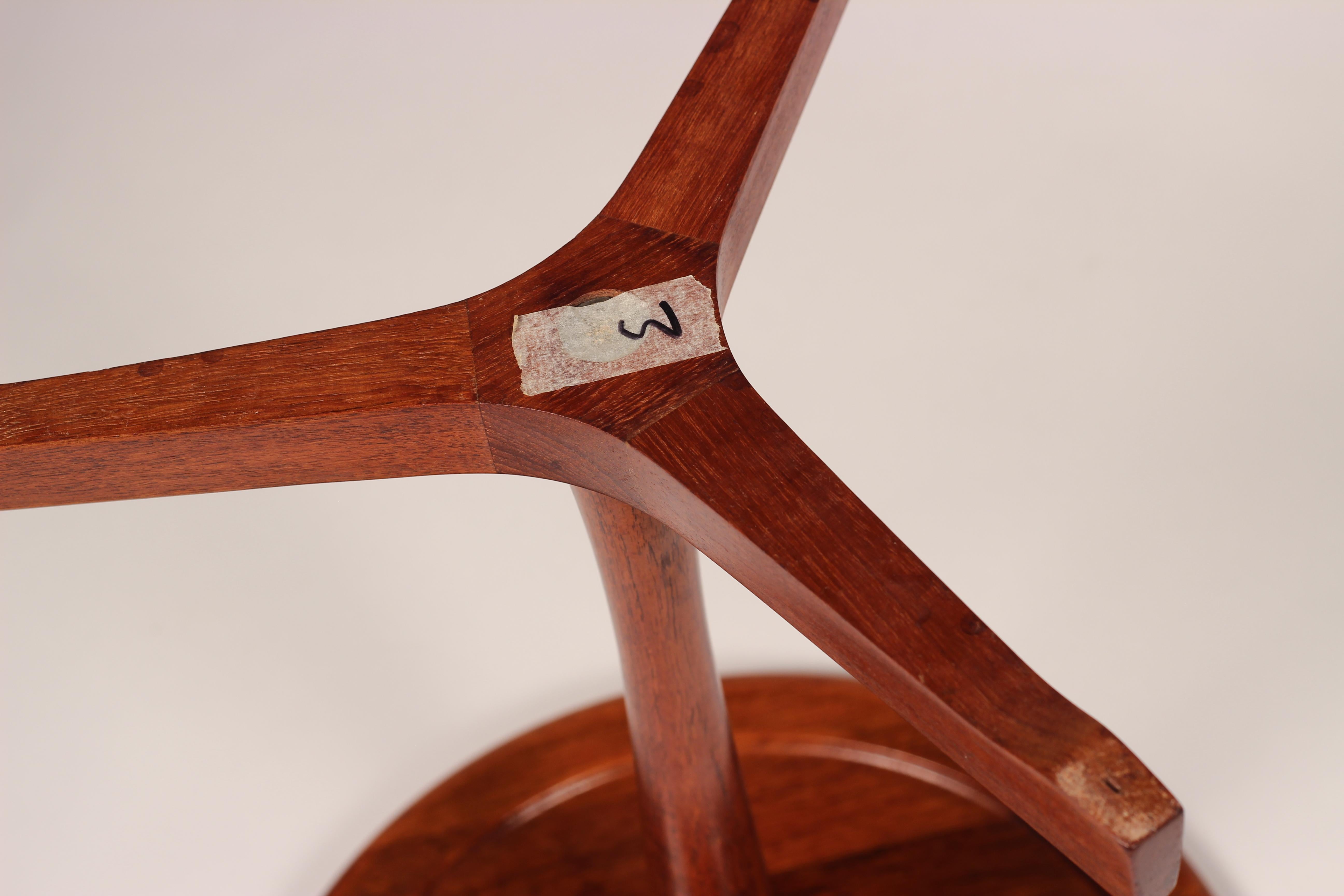Midcentury Set of 4 Danish Teak Side Tables Designed by Hans C Andersen 8
