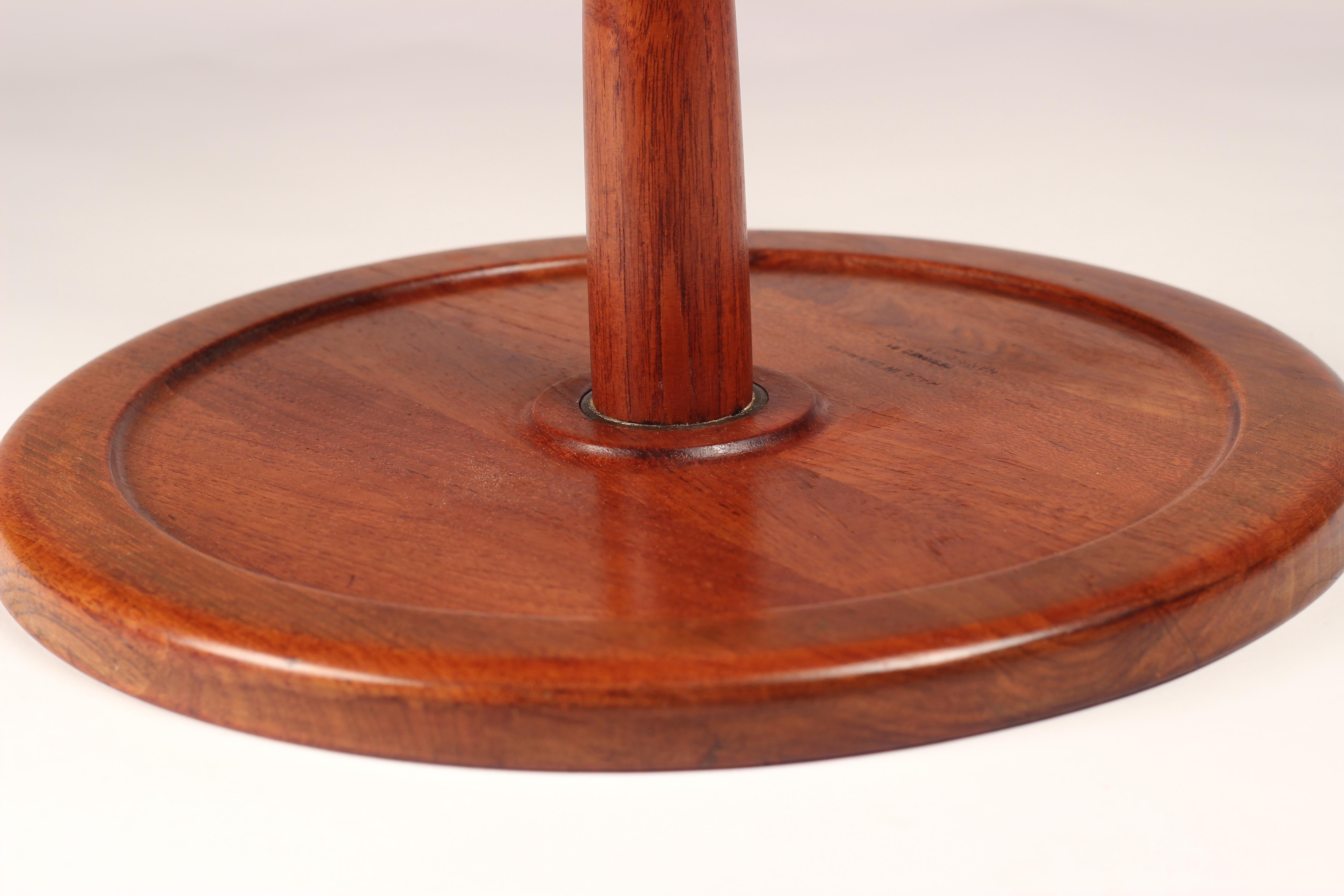 Turned Midcentury Set of 4 Danish Teak Side Tables Designed by Hans C Andersen
