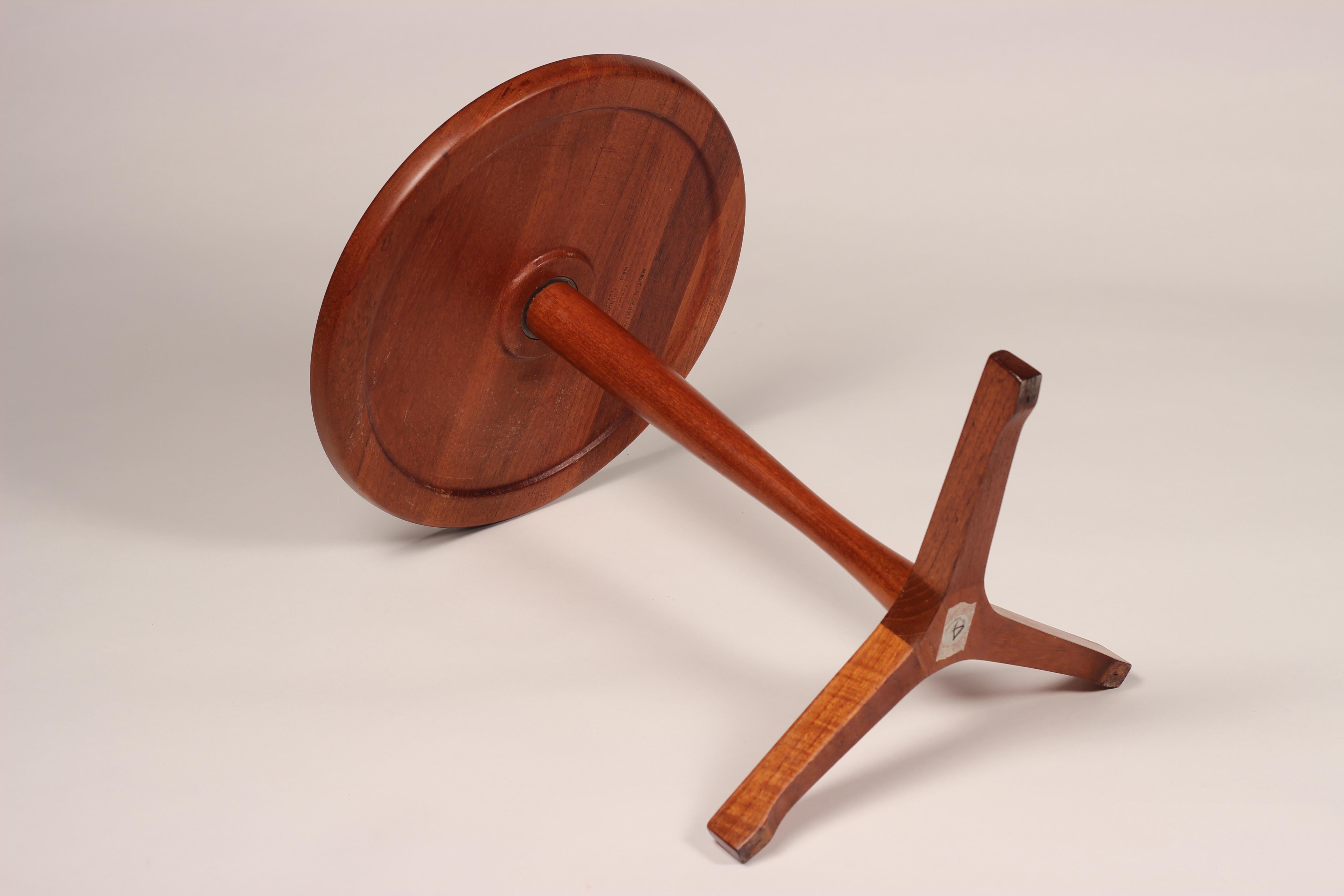 Midcentury Set of 4 Danish Teak Side Tables Designed by Hans C Andersen 1