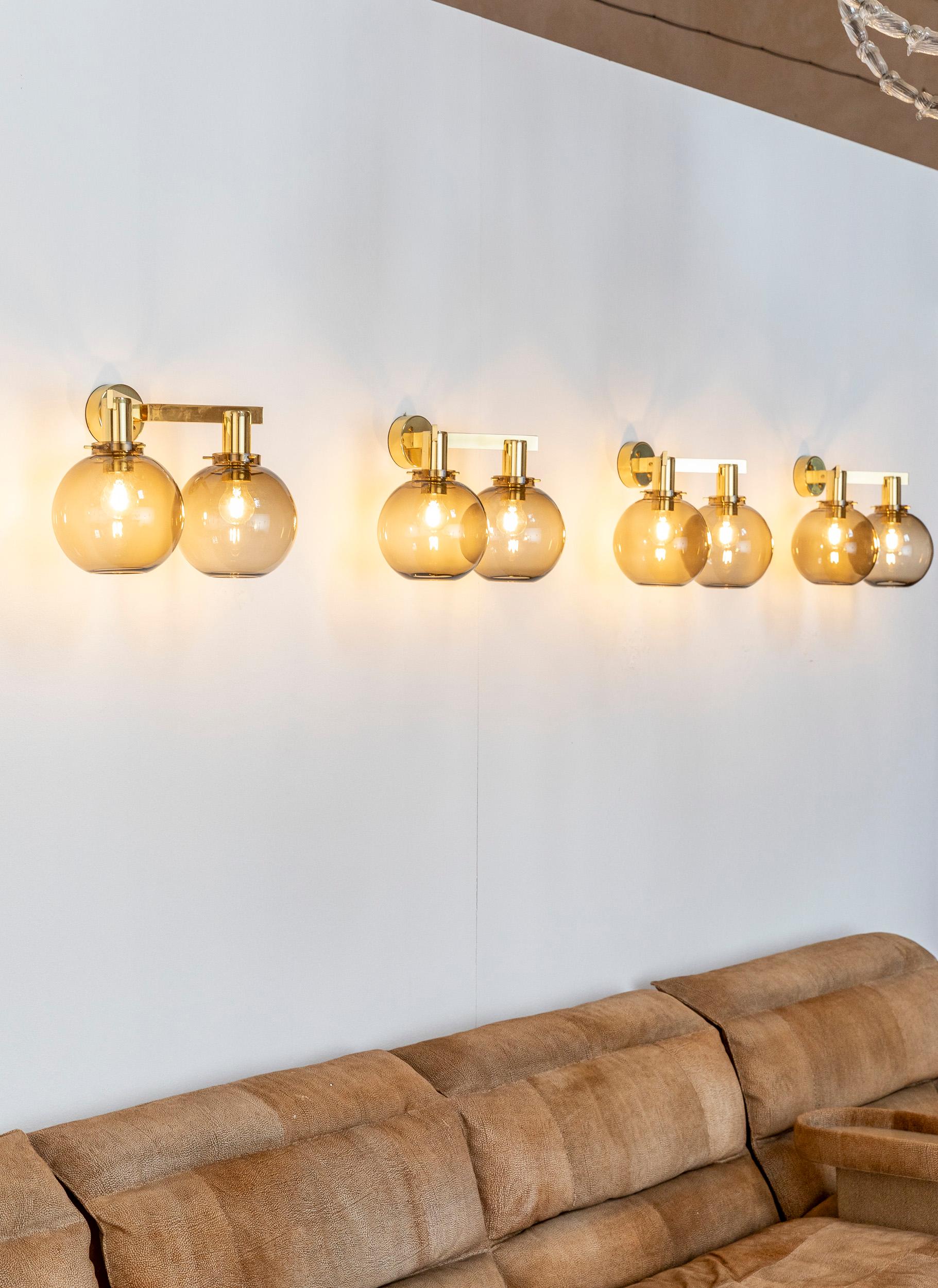 Mid-Century Modern Midcentury set of 4 sconces by Hans-Agne Jakobsson For Sale