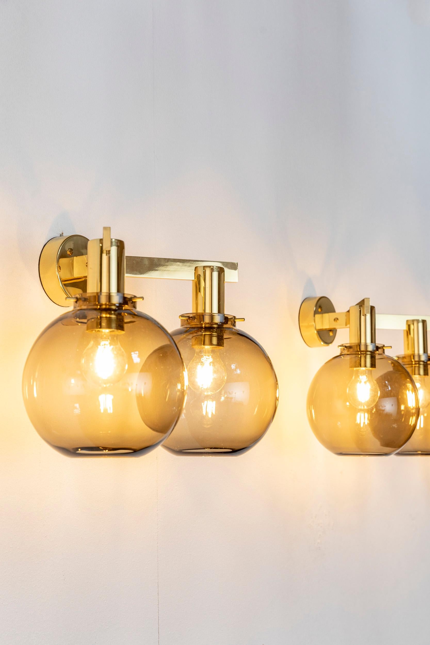 Mid-20th Century Midcentury set of 4 sconces by Hans-Agne Jakobsson For Sale