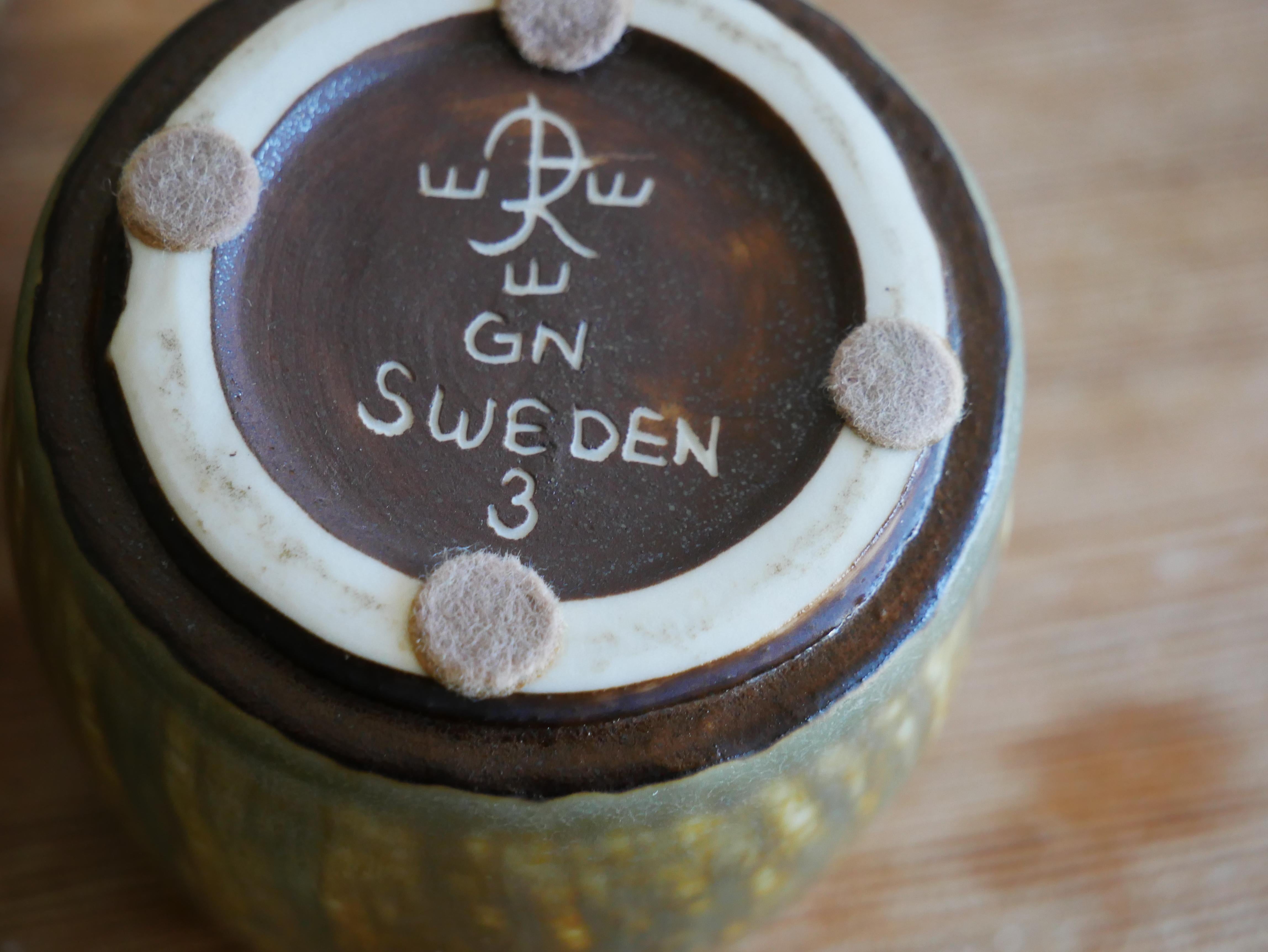 Midcentury Set of 5 Ceramic Pieces, Rubus, Gunnar Nylund, Rörstrand For Sale 6