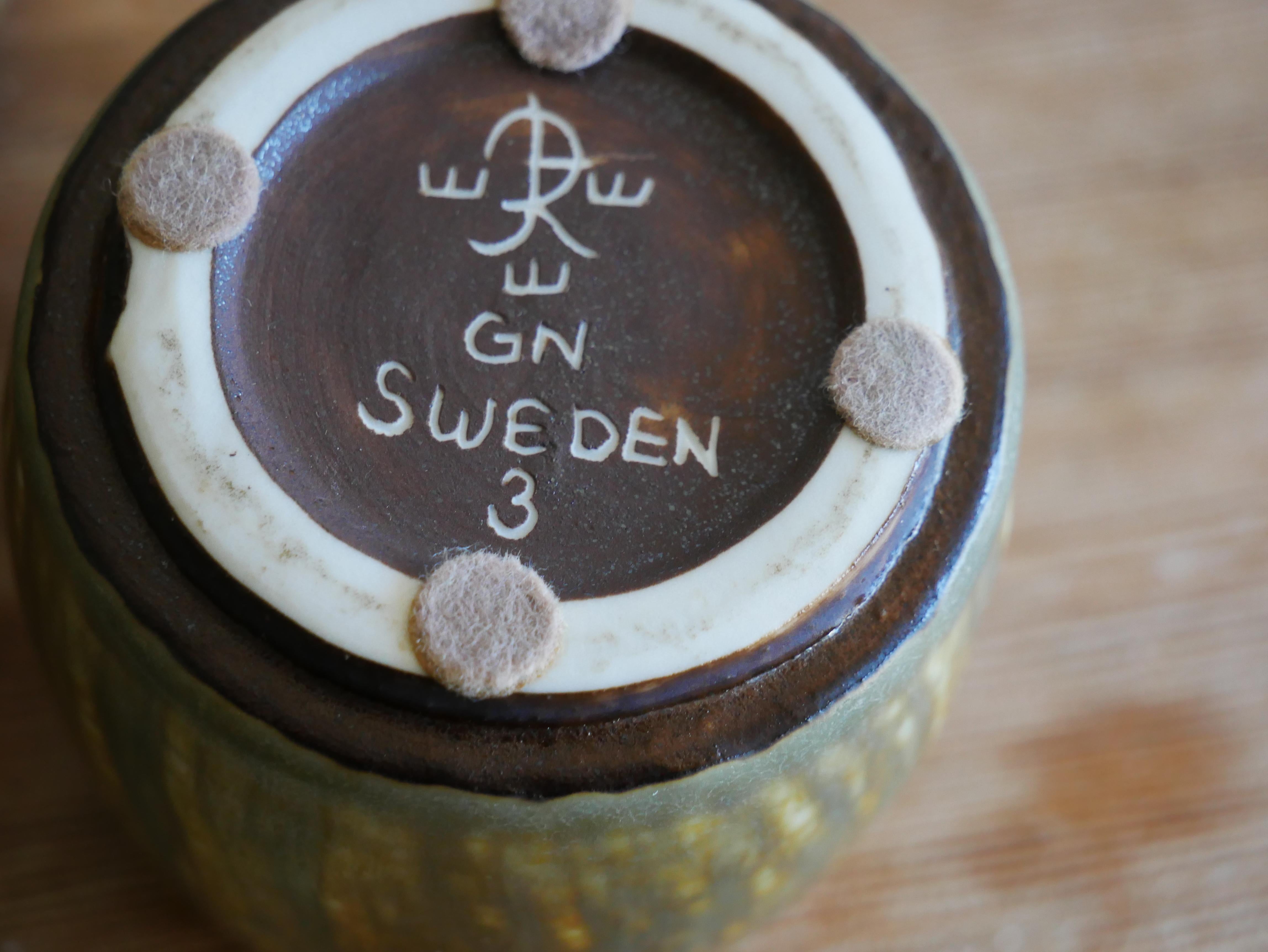 Midcentury Set of 5 Ceramic Pieces, Rubus, Gunnar Nylund, Rörstrand For Sale 8