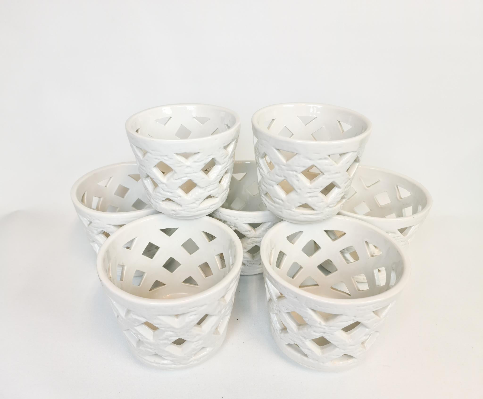 Mid-Century Modern Midcentury Set of 7 Vases/Flower Pots 