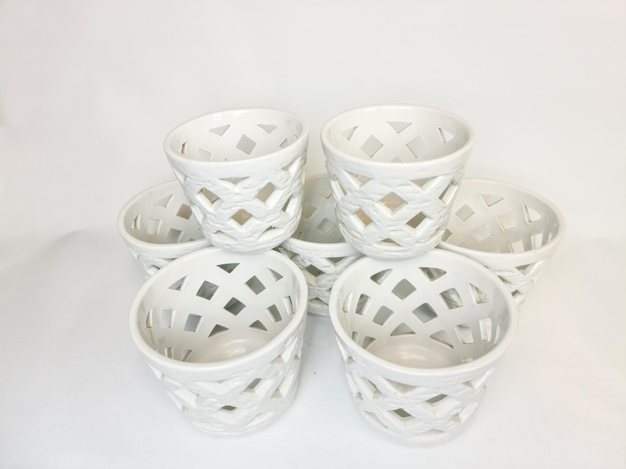 Swedish Midcentury Set of 7 Vases/Flower Pots 