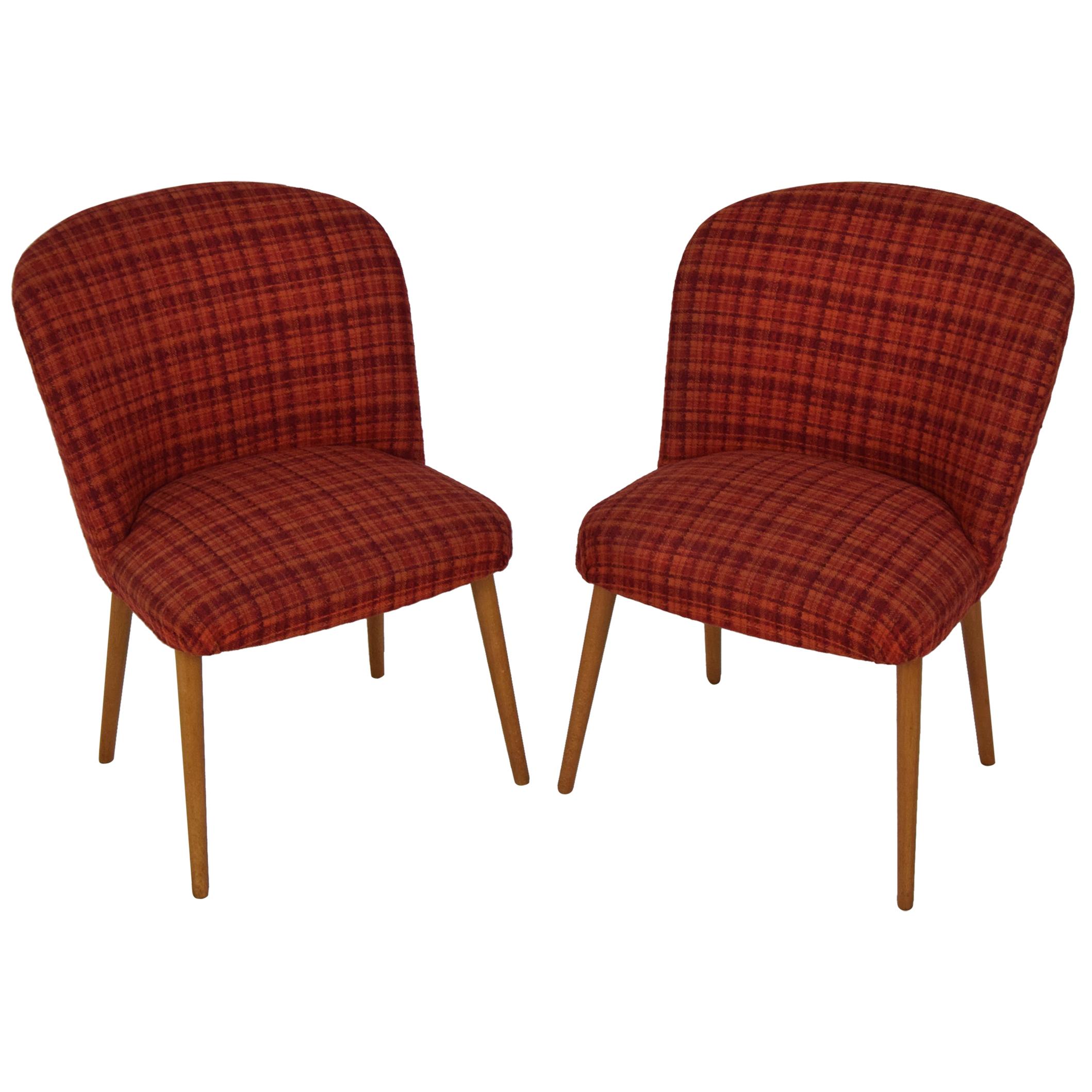 Midcentury Set of Designed Upholstered Chairs, 1960s