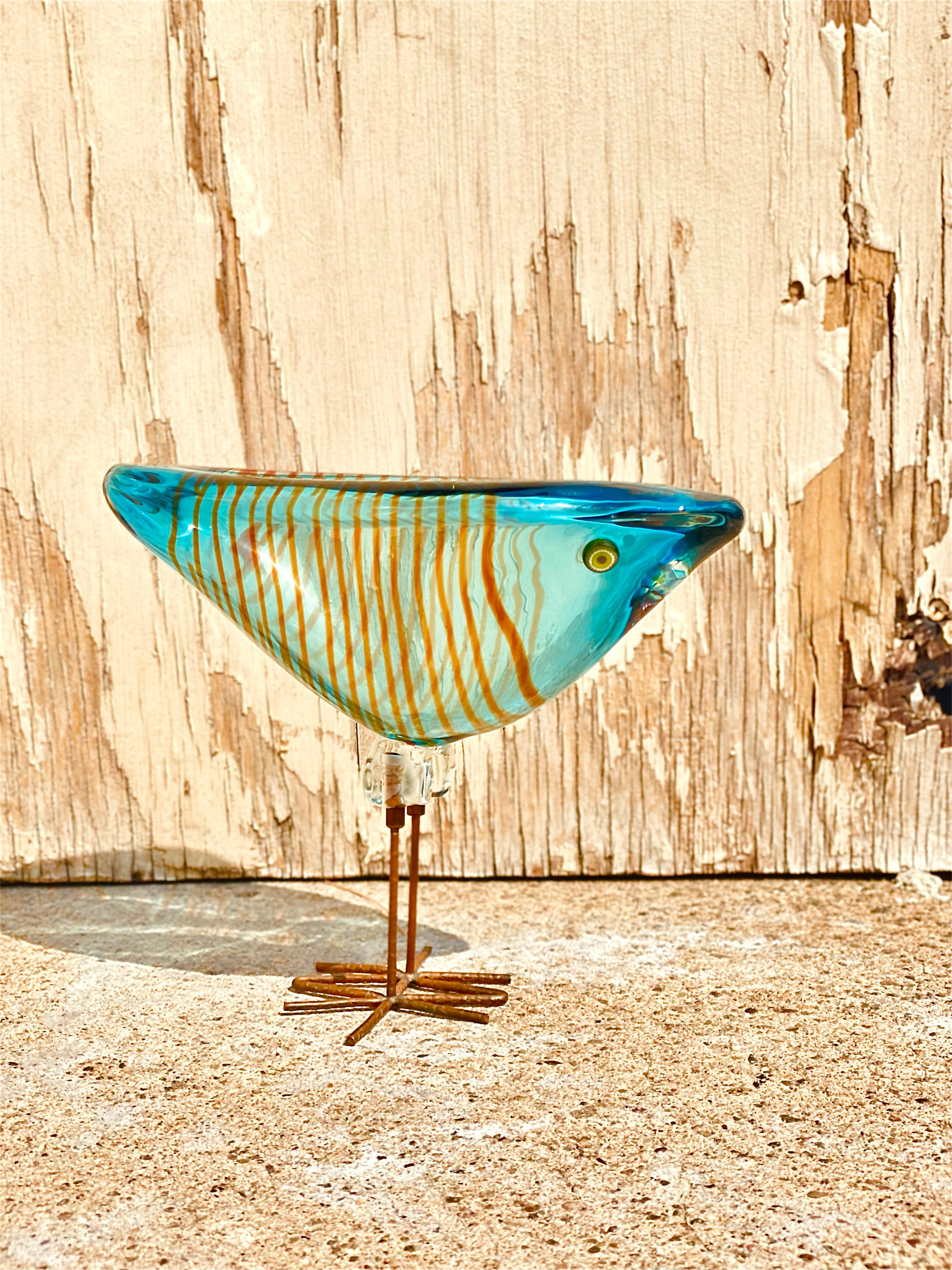 Mid-Century Modern Midcentury Set of Five Pulcini 'Pulcino' Glass Birds, Alessandro Pianon, Vistosi