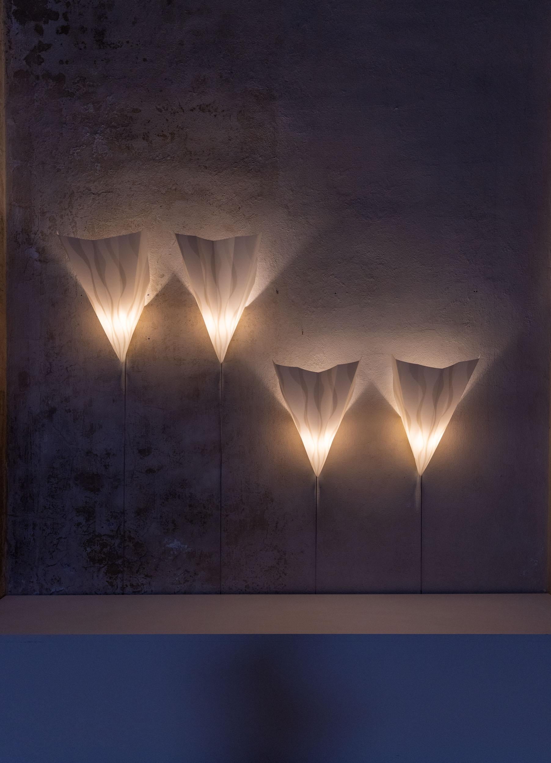 Italian Midcentury set of four Sister lamps by Riccardo Dalisi for Oluce, Italy For Sale