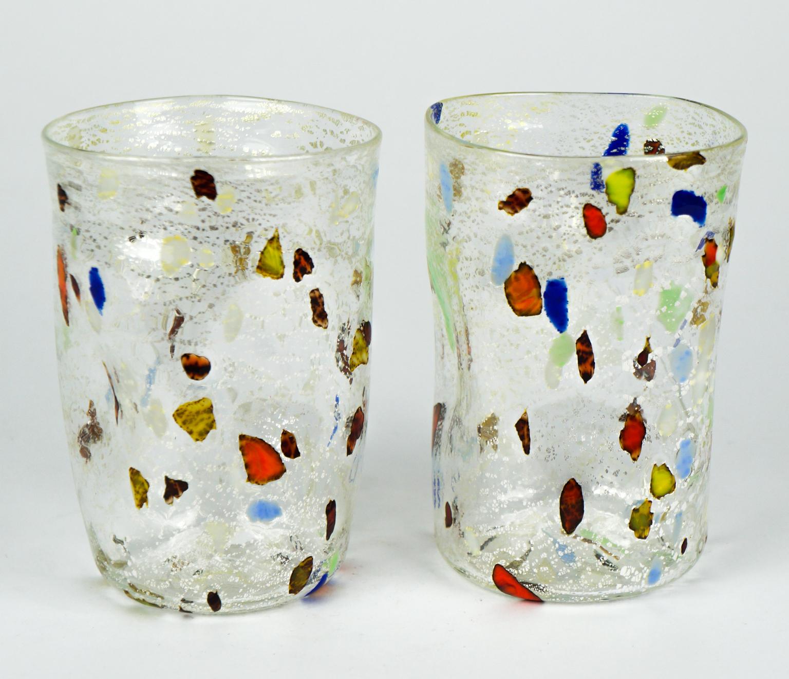 Murano Glass Midcentury Set of Six 