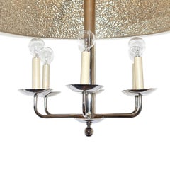 Midcentury Shaded Chandelier