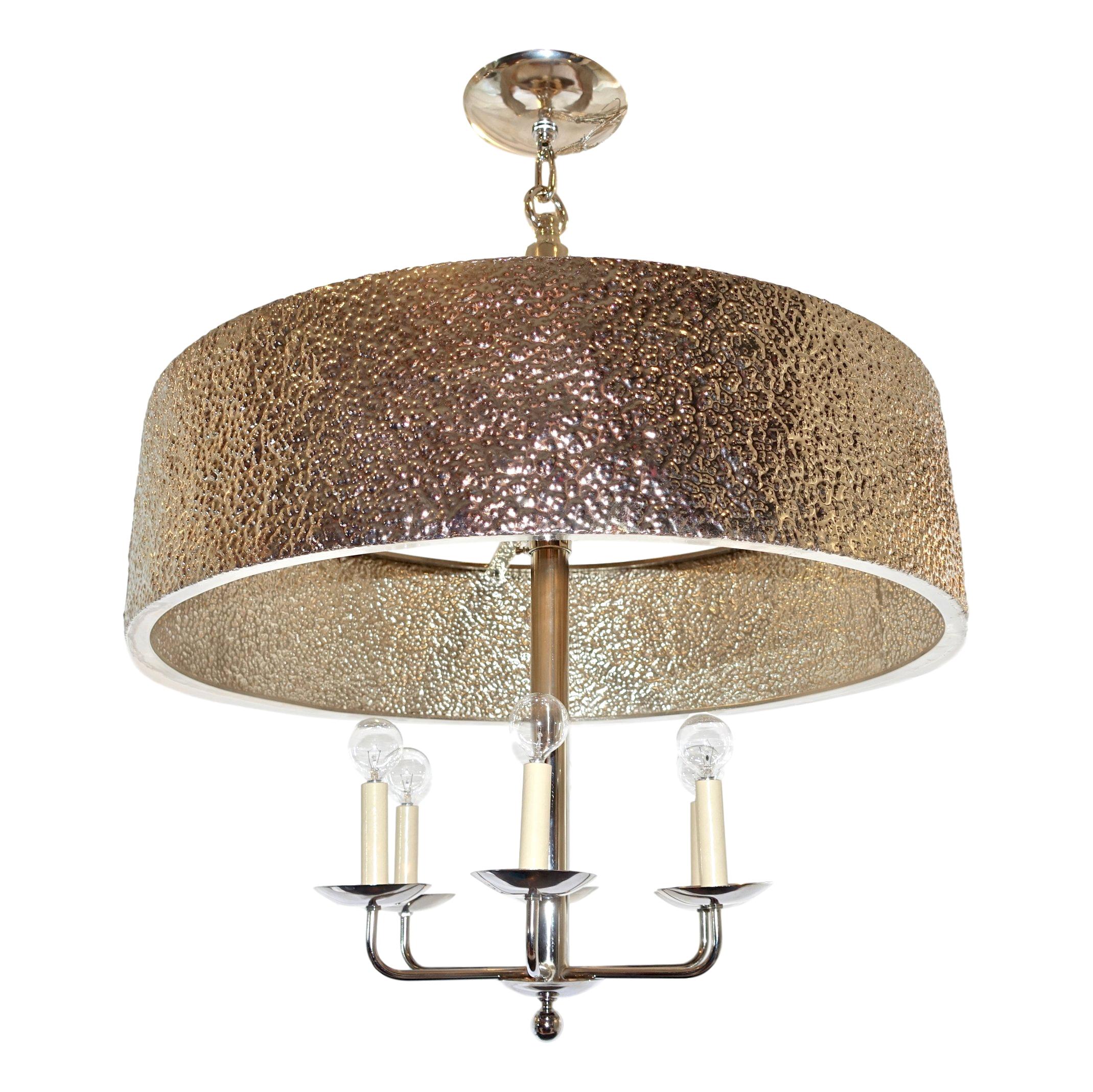 Lustre à abat-jour Midcentury