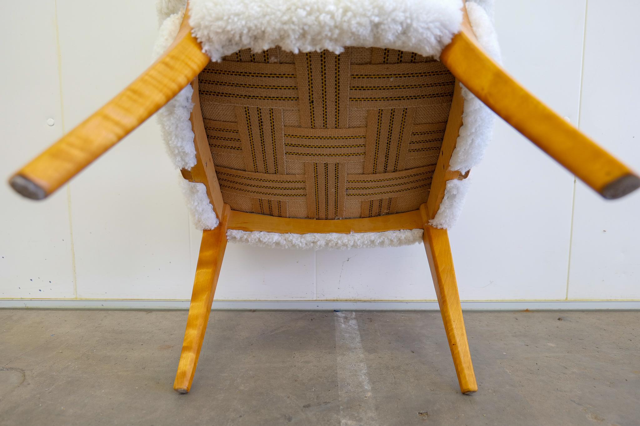 Midcentury Modern Sheepskin/Shearling Carl Malmsten 