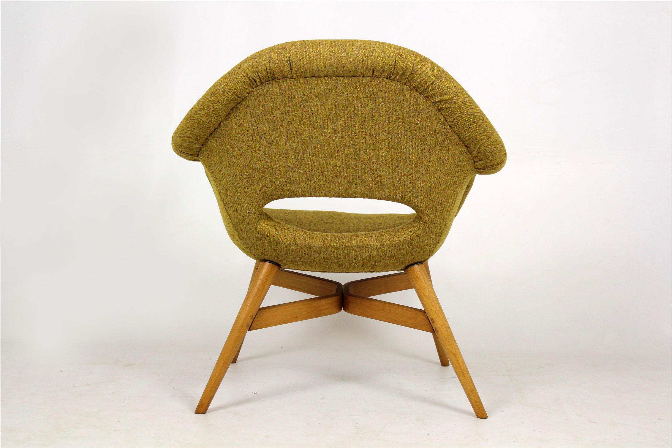 Midcentury Shell Armchair by František Jirak, 1960s In Excellent Condition In Żory, PL