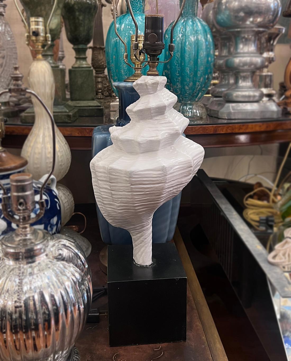 Midcentury Shell Table Lamp For Sale 1