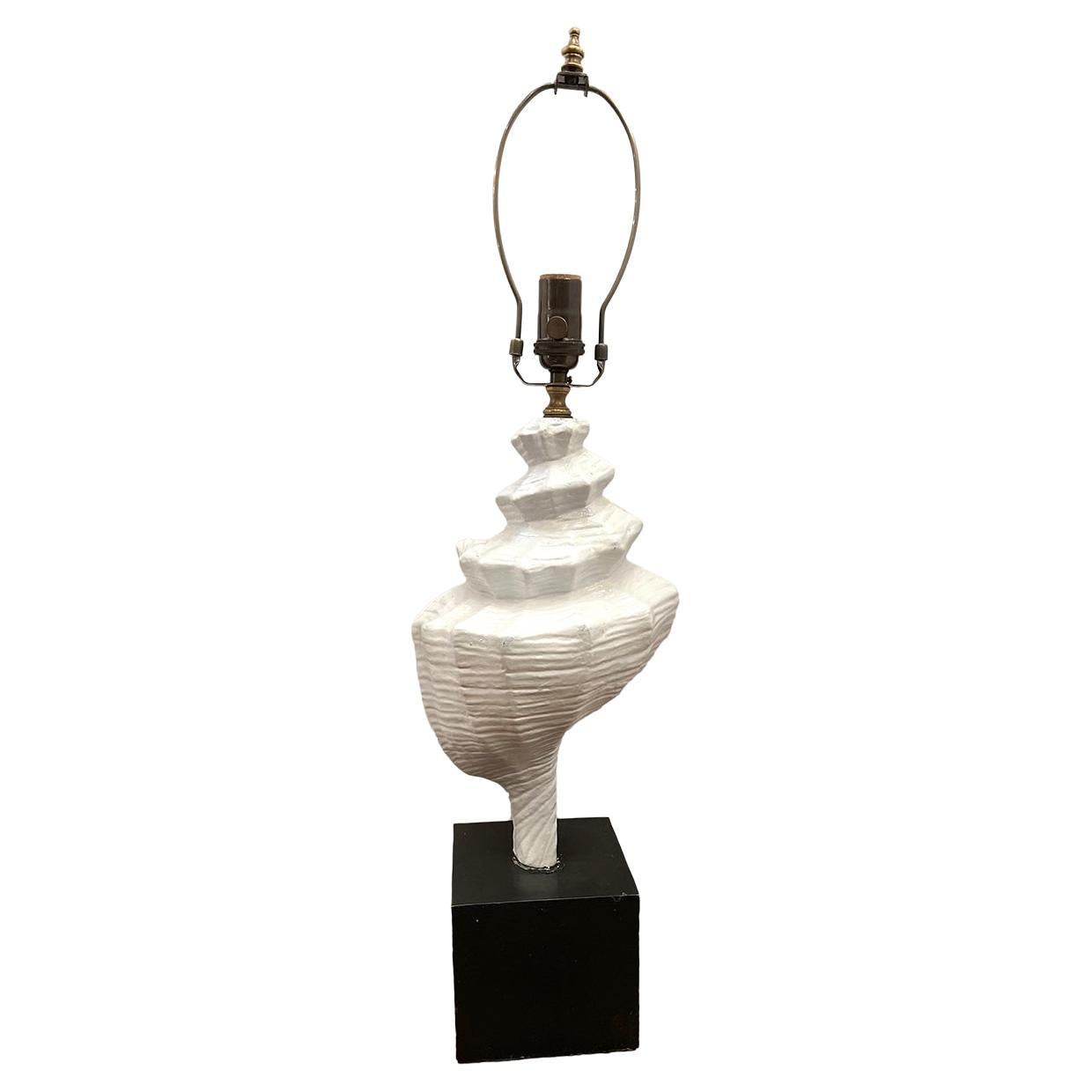 Lampe de table Midcentury Shell en vente