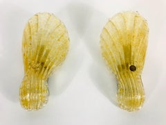 Midcentury Shell Wall Lamps by Fischer Leuchten, 1960s