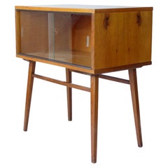 Mid-Century Showcase in Walnut & Glass, Drevovyroba Czechoslovakia, 1969