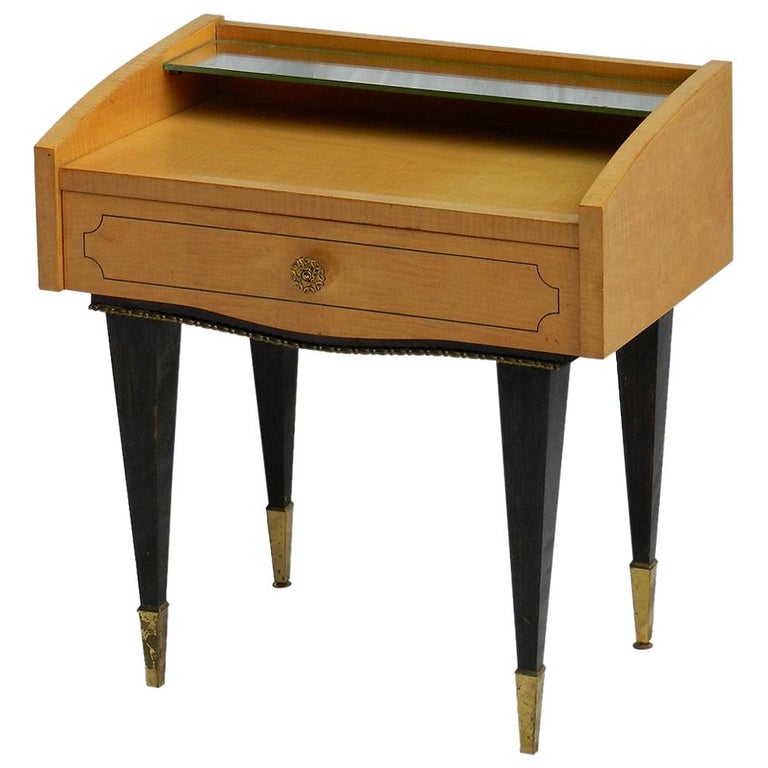 Midcentury Side Cabinet Nightstand Bedside Table, circa 1970 For Sale