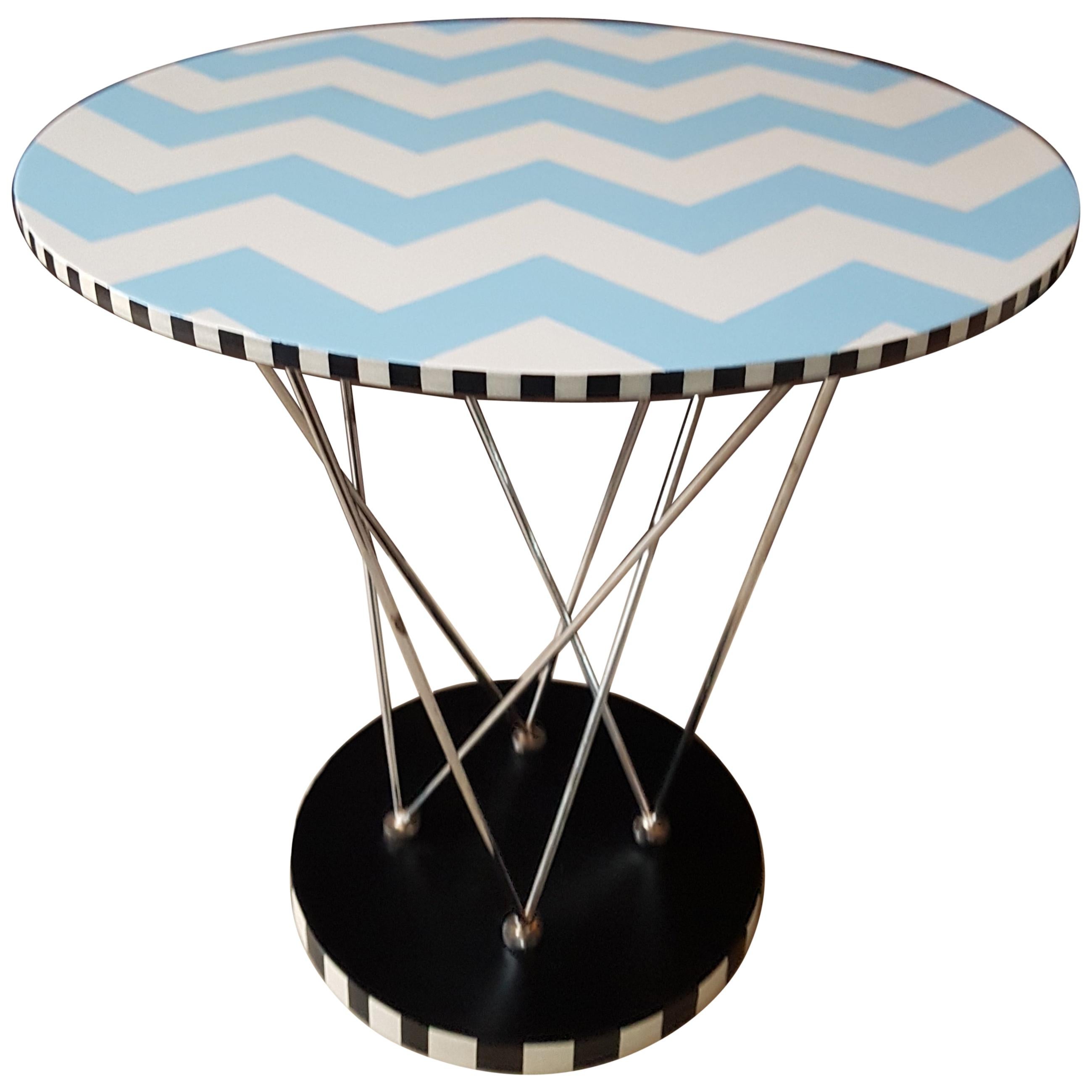 Midcentury Side Coffee Table Memphis, Italy, 1980s