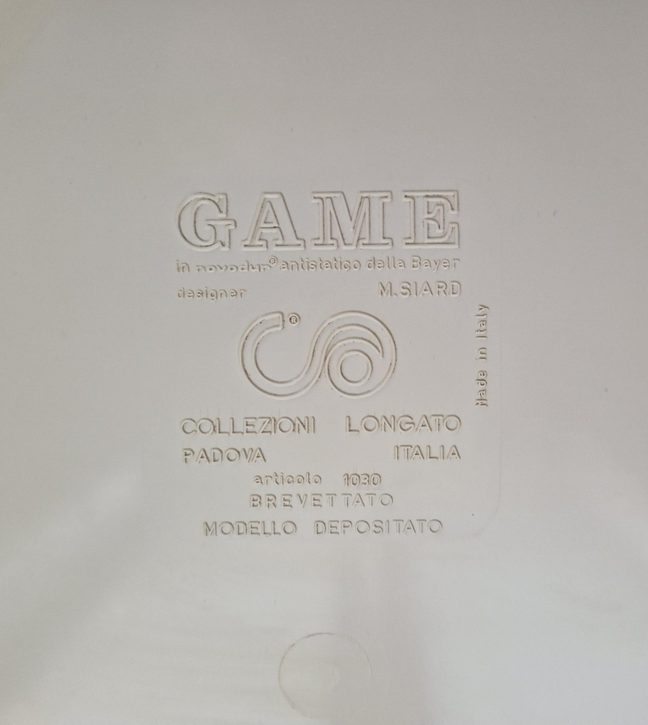 Mesa auxiliar de mediados de siglo GAME diseñada por Marcello Siard para Longato, Italia, 1970 en venta 8