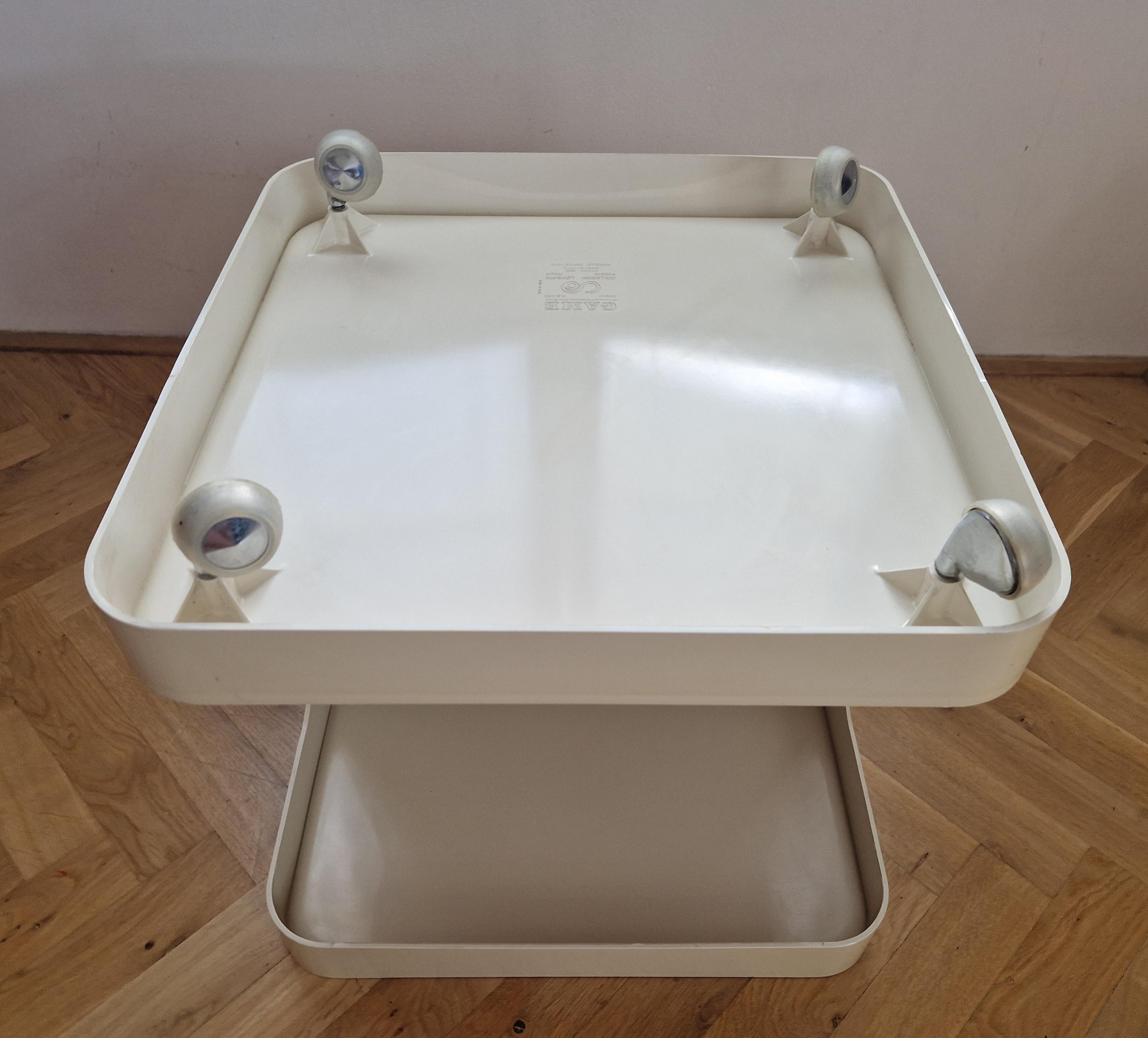 Mesa auxiliar de mediados de siglo GAME diseñada por Marcello Siard para Longato, Italia, 1970 en venta 9