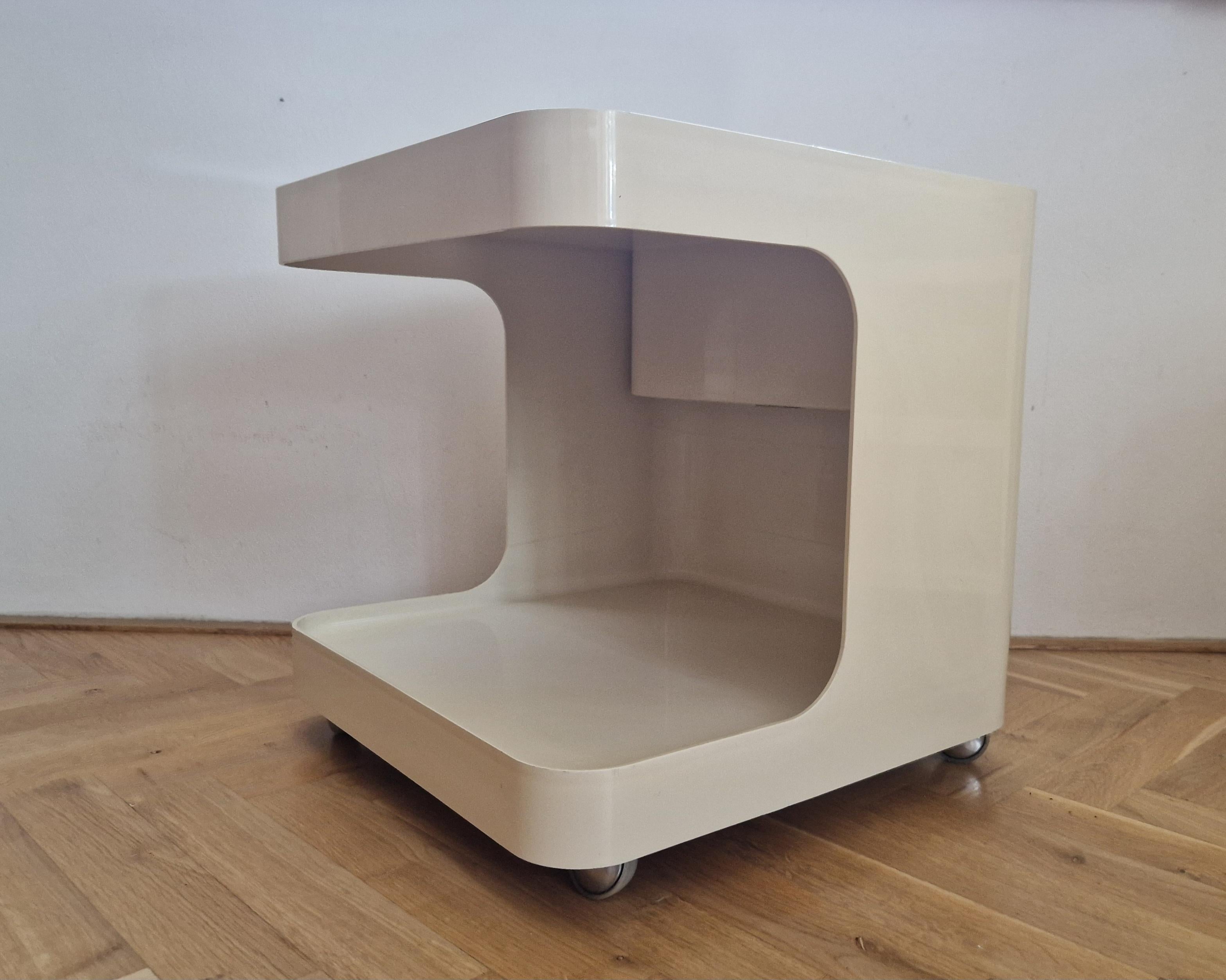 Mesa auxiliar de mediados de siglo GAME diseñada por Marcello Siard para Longato, Italia, 1970 en venta 11