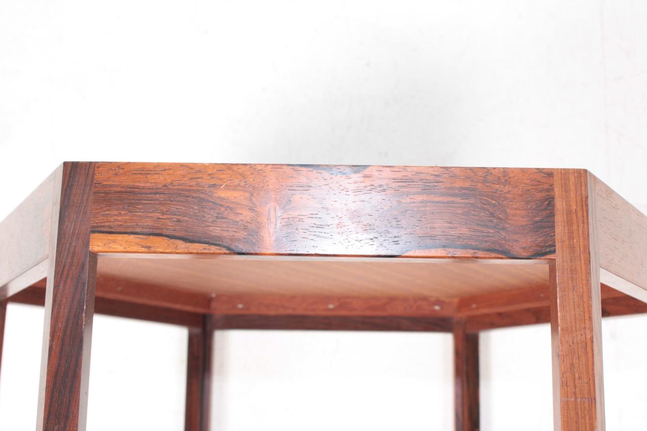 Midcentury Side Table in Rosewood and Formica by Hans C. Andersen, 1950s In Good Condition In Lejre, DK