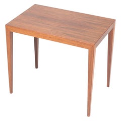 Midcentury Side Table in Rosewood by Haslev, Danish Design, 1960s