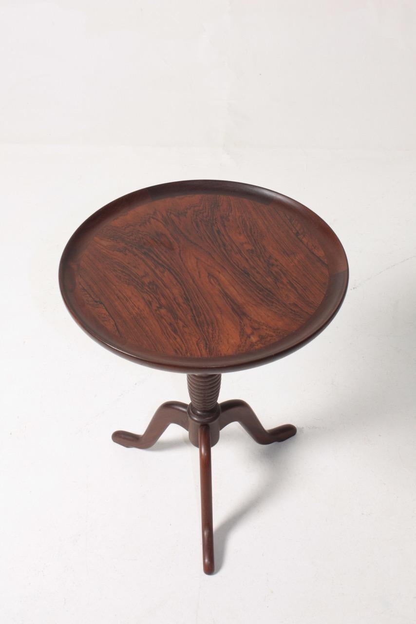 Midcentury Side Table in Rosewood, Danish Design, 1950s In Good Condition For Sale In Lejre, DK