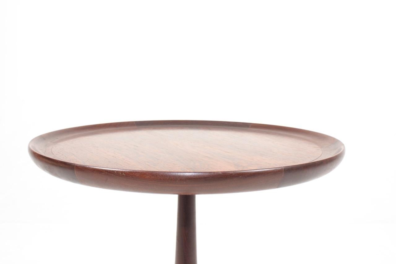 Midcentury Side Table in Rosewood, Danish Design, 1950s For Sale 2