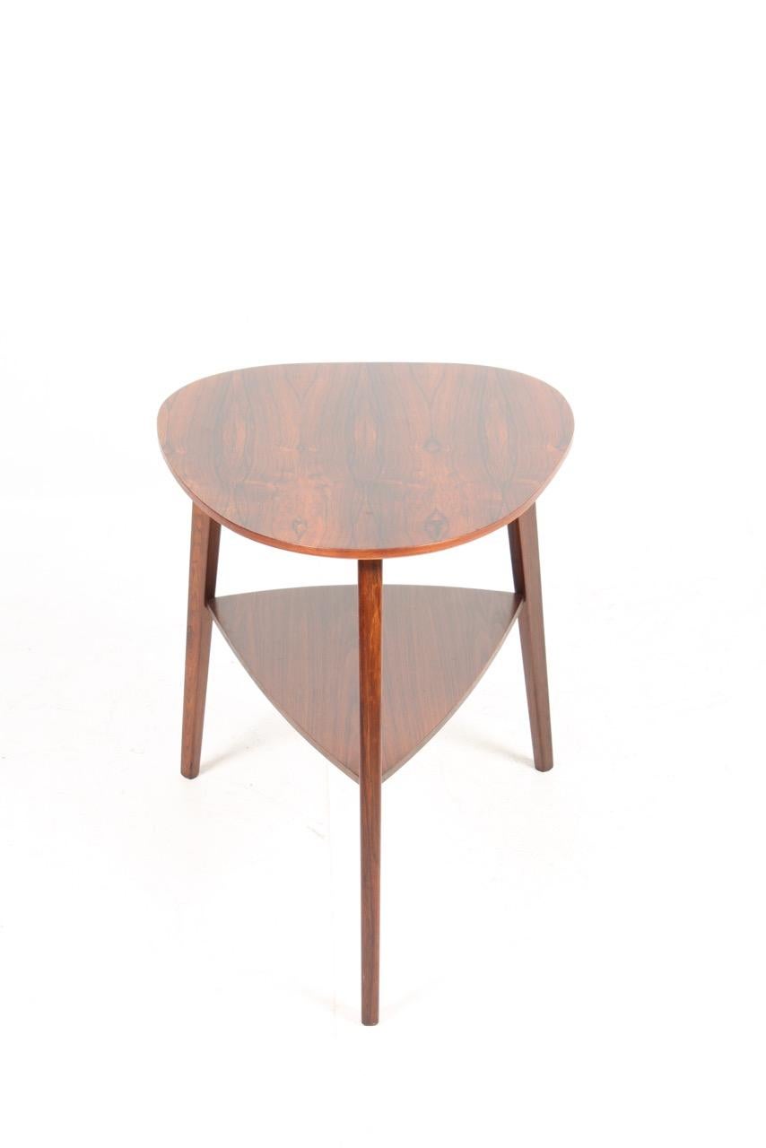 Scandinavian Modern Midcentury Side Table in Rosewood, Made in Denmark 1960s