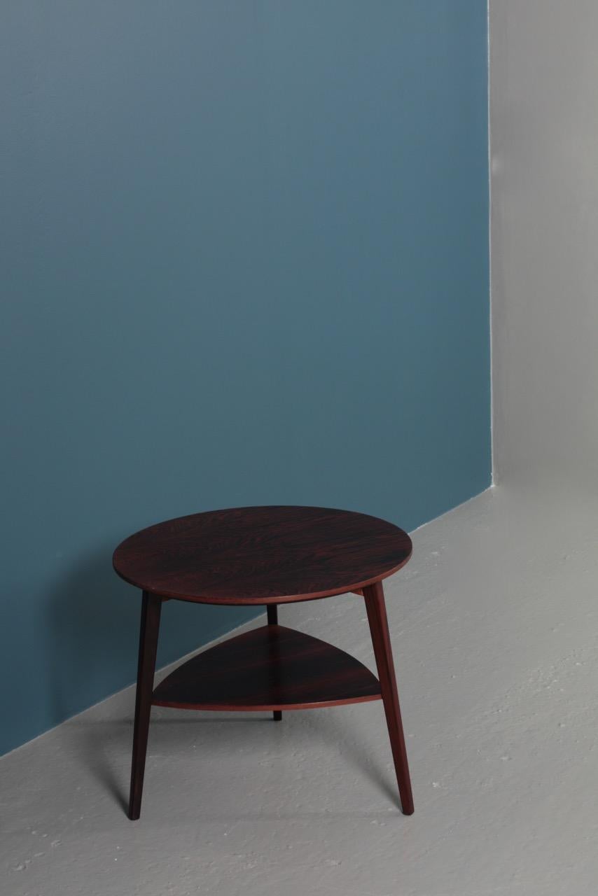 Mid-20th Century Midcentury Side Table in Rosewood, Made in Denmark, 1960s