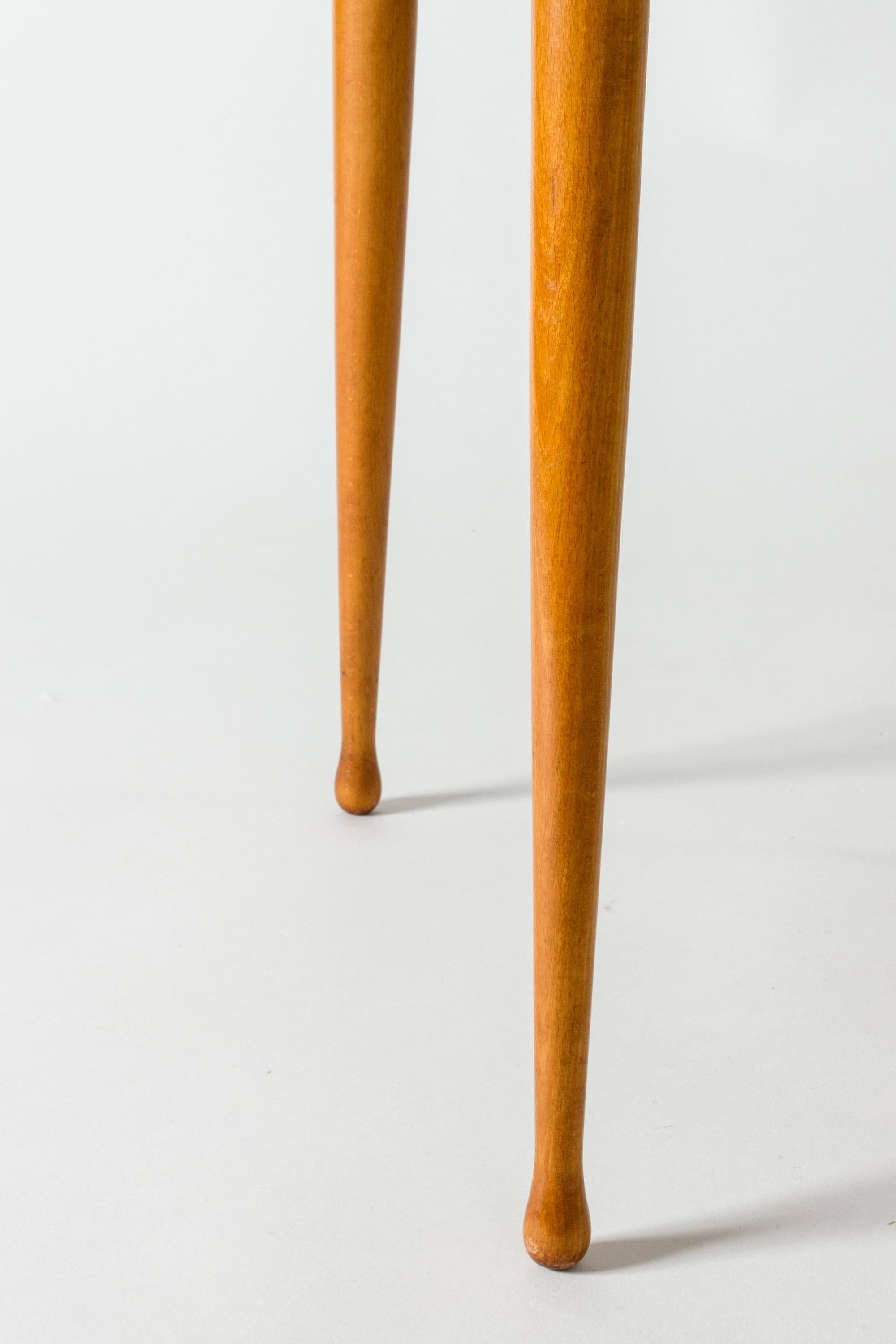 Mid-Century-Beistelltisch mit Intarsien, Schweden, 1950er Jahre im Angebot 3
