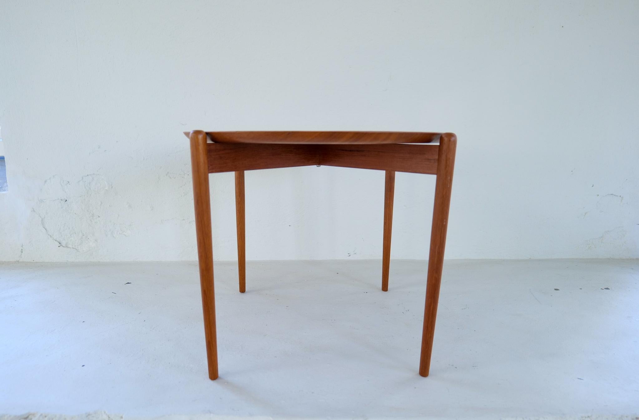 Mid-20th Century Midcentury Modern Side/Tray Table in Teak Sweden 1960s For Sale