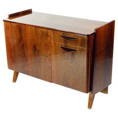 Midcentury Sideaboard In Walnut By Tatra, Czechoslovakia 1960s