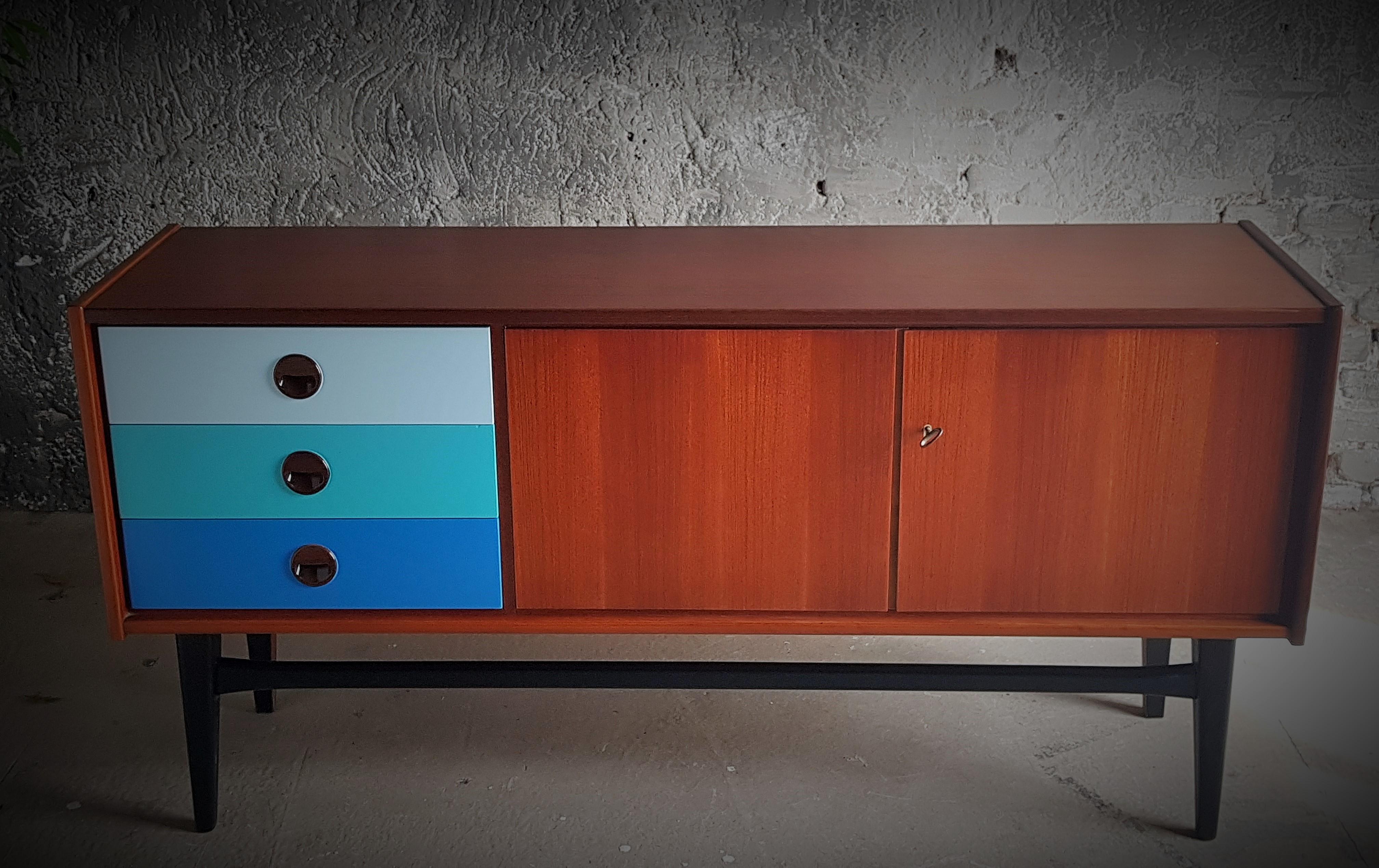 Midcentury Sideboard Commode Chest Teak, Denmark, 1960 13