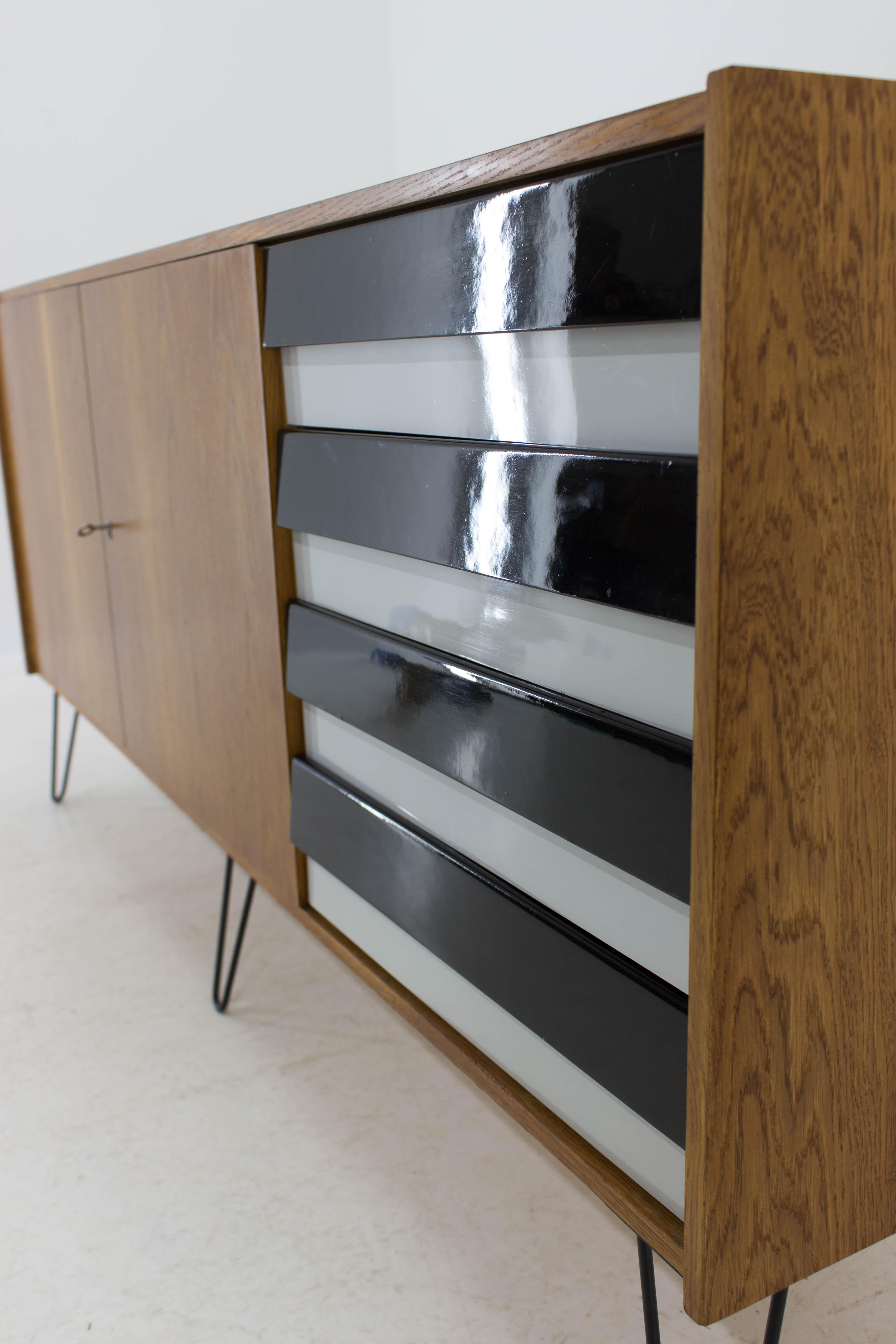 Midcentury Sideboard Designed by Jiří Jiroutek for Interier Praha, 1969 1