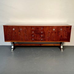 Midcentury Sideboard, Dresser by Guiseppe Scapinelli, Brazilian, Zebrawood