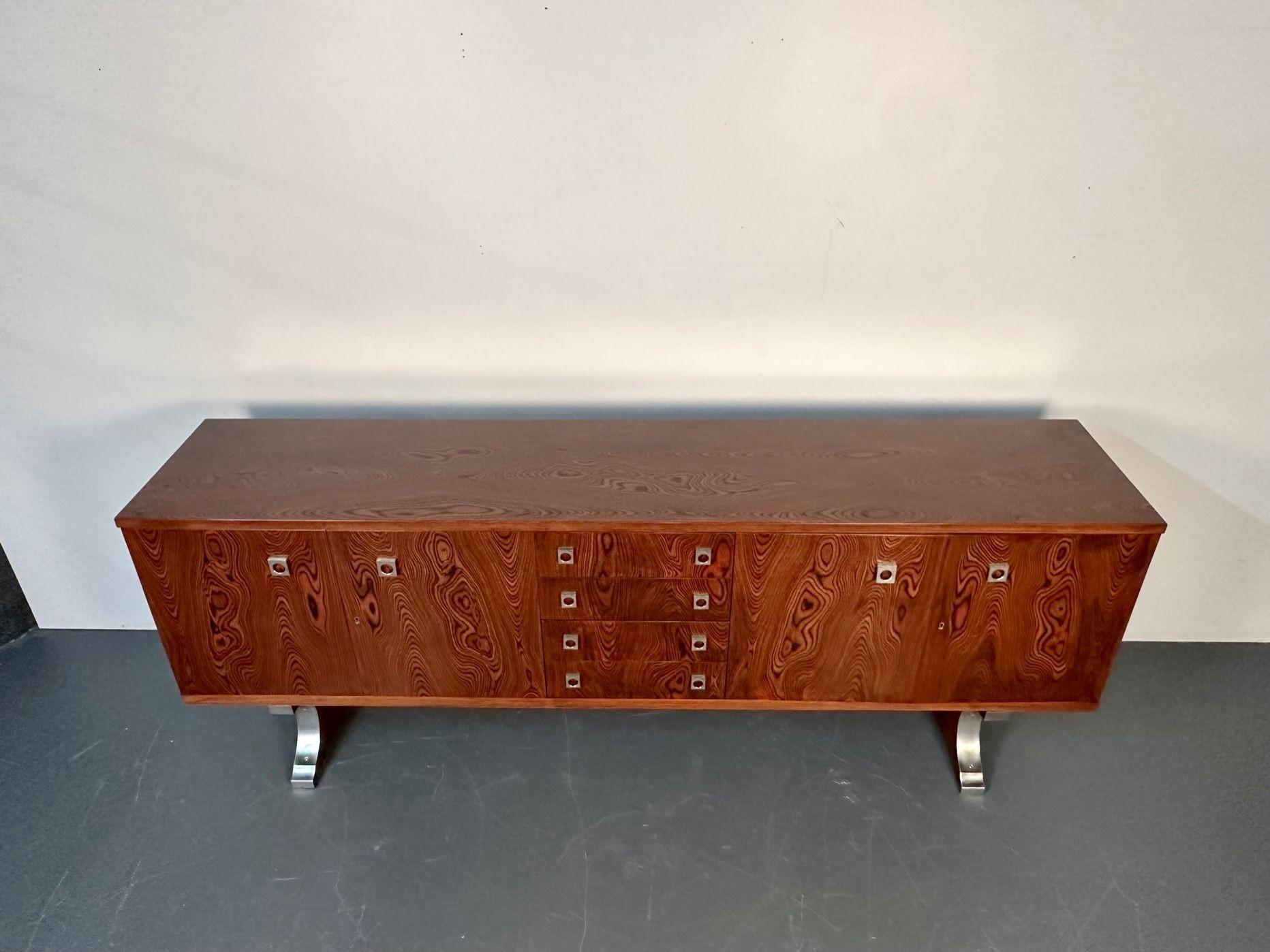 Midcentury Sideboard, Dresser by Guiseppe Scapinelli, Brazilian, Zebrawood 1