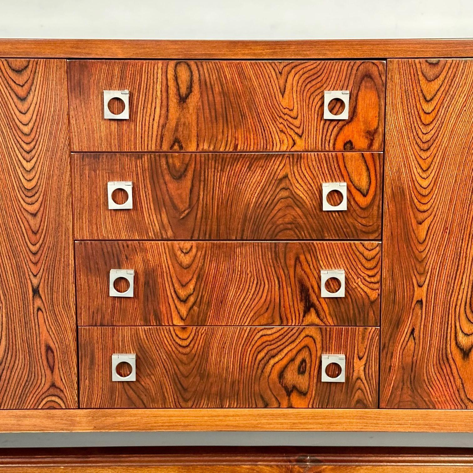 Midcentury Sideboard, Dresser by Guiseppe Scapinelli, Brazilian, Zebrawood 3