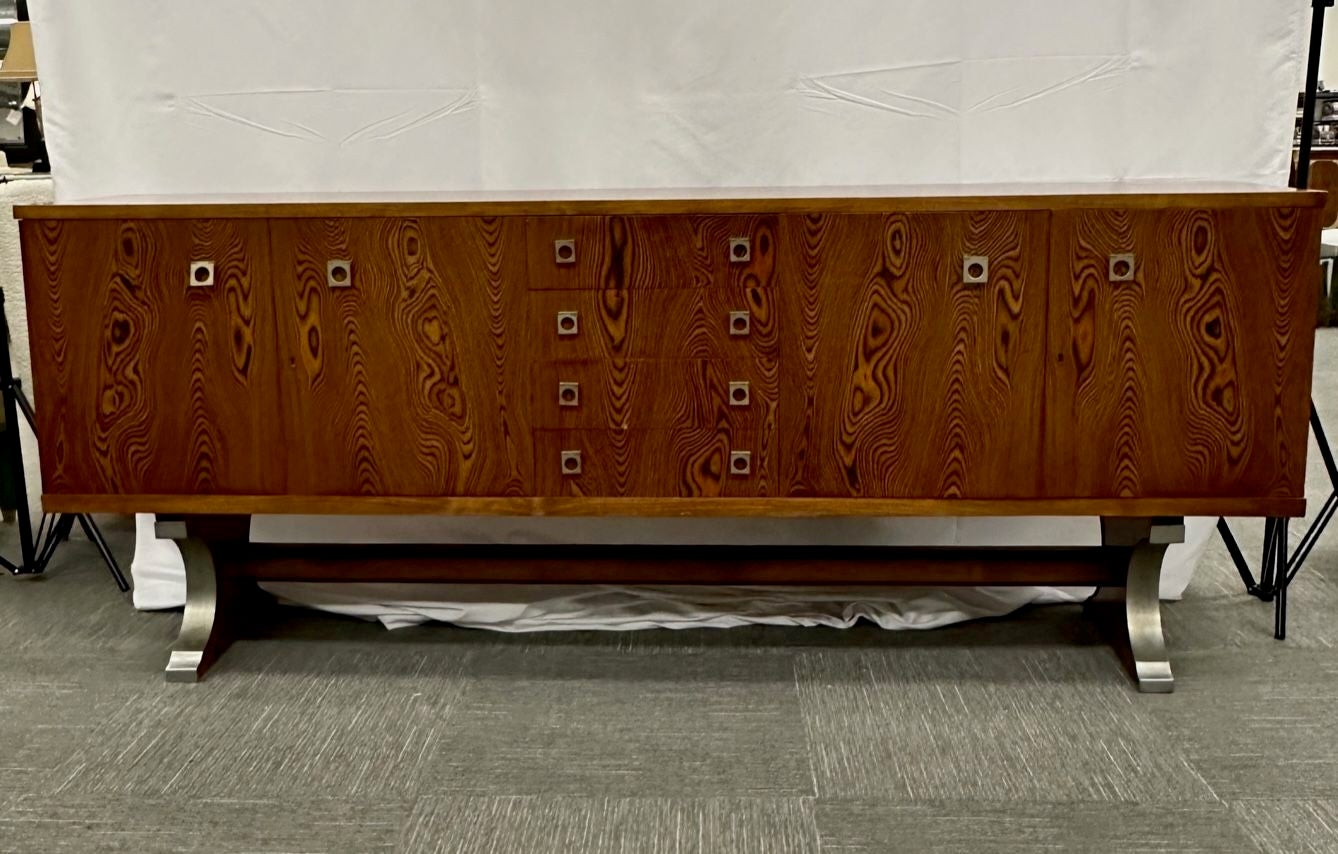 Midcentury Sideboard, Dresser by Guiseppe Scapinelli, Brazilian, Zebrawood