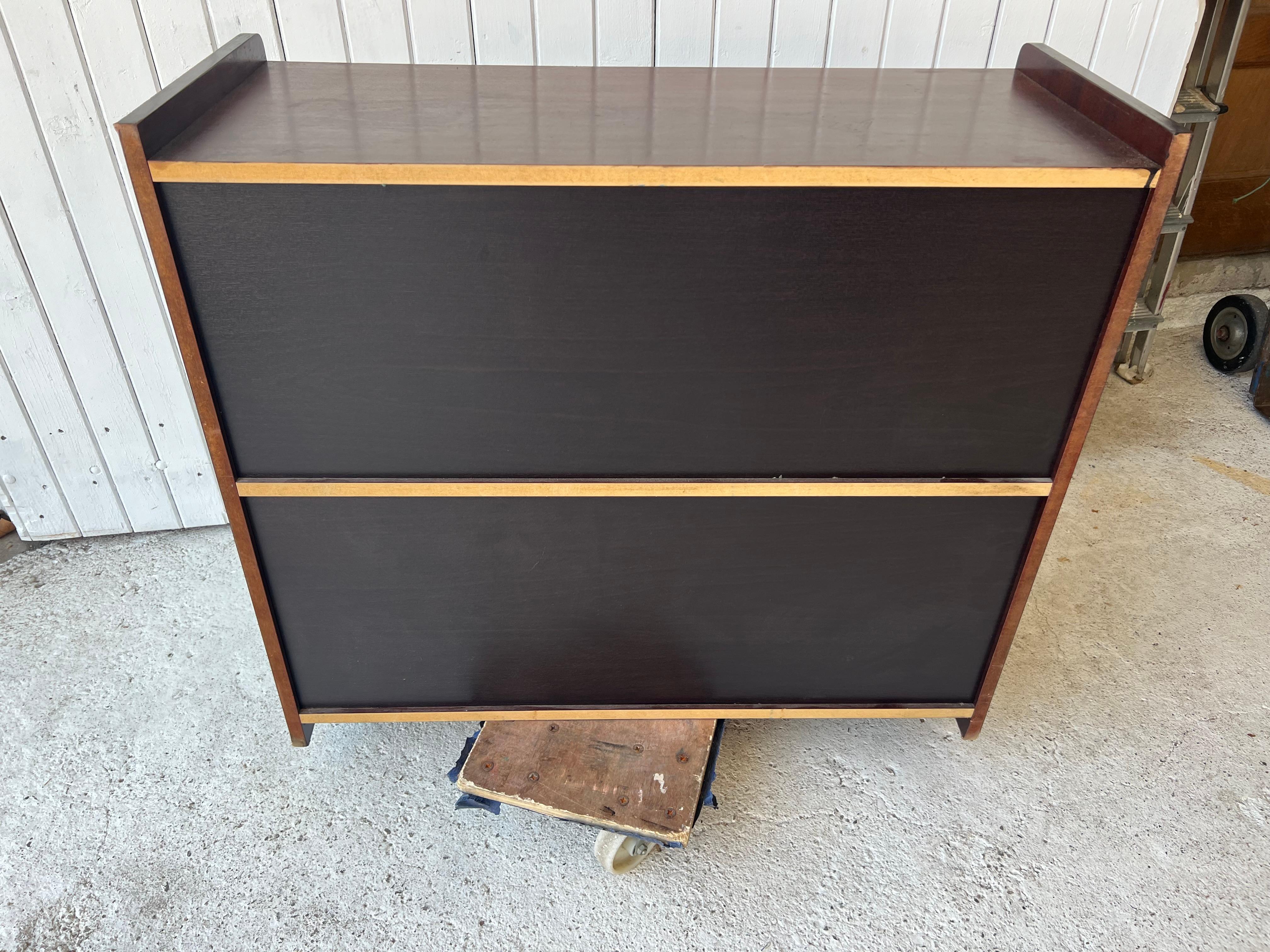 Opaline Glass Midcentury sideboard , France  For Sale