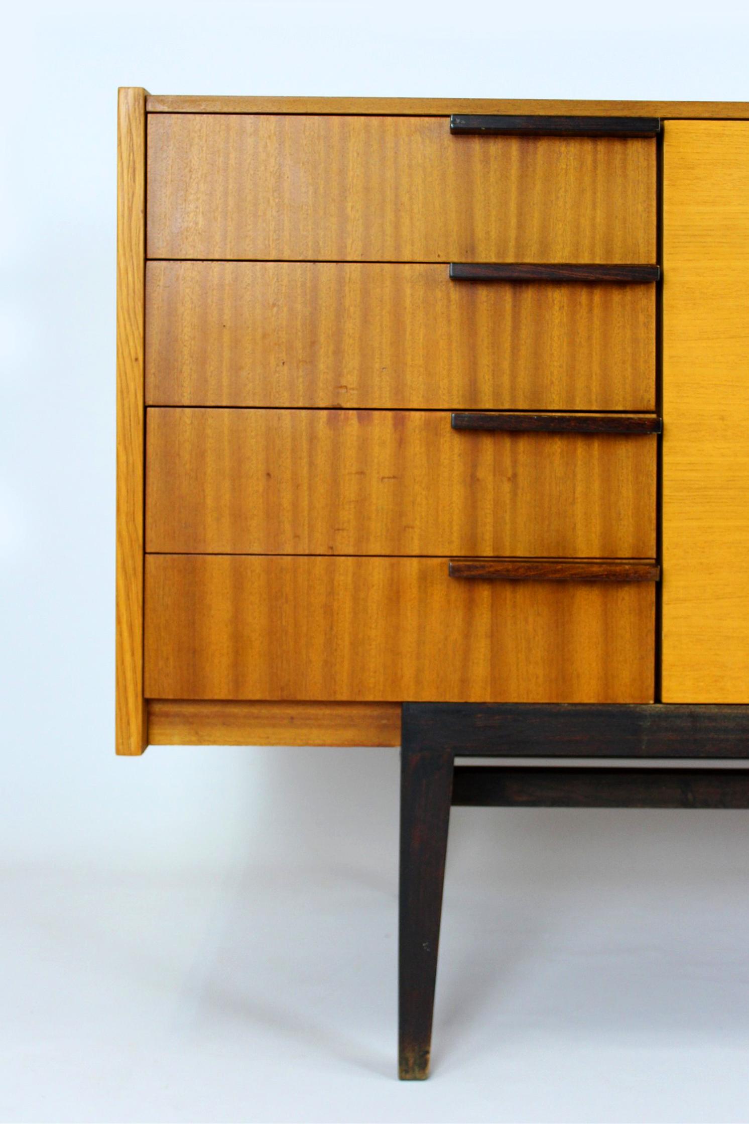 Wood Midcentury Sideboard from UP Zavody, 1970 For Sale