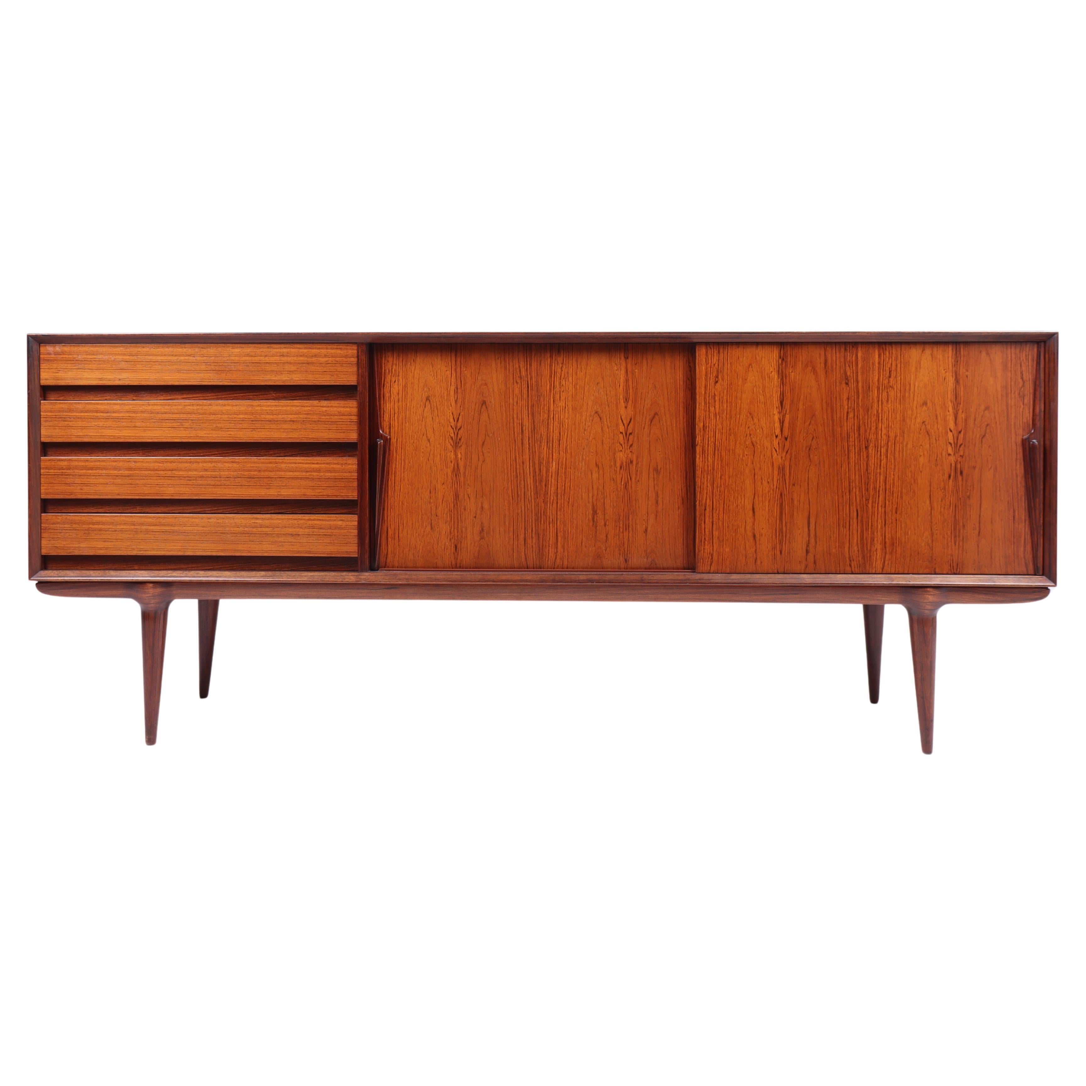 Midcentury Sideboard in Rosewood by Omann Jun, 1950s For Sale
