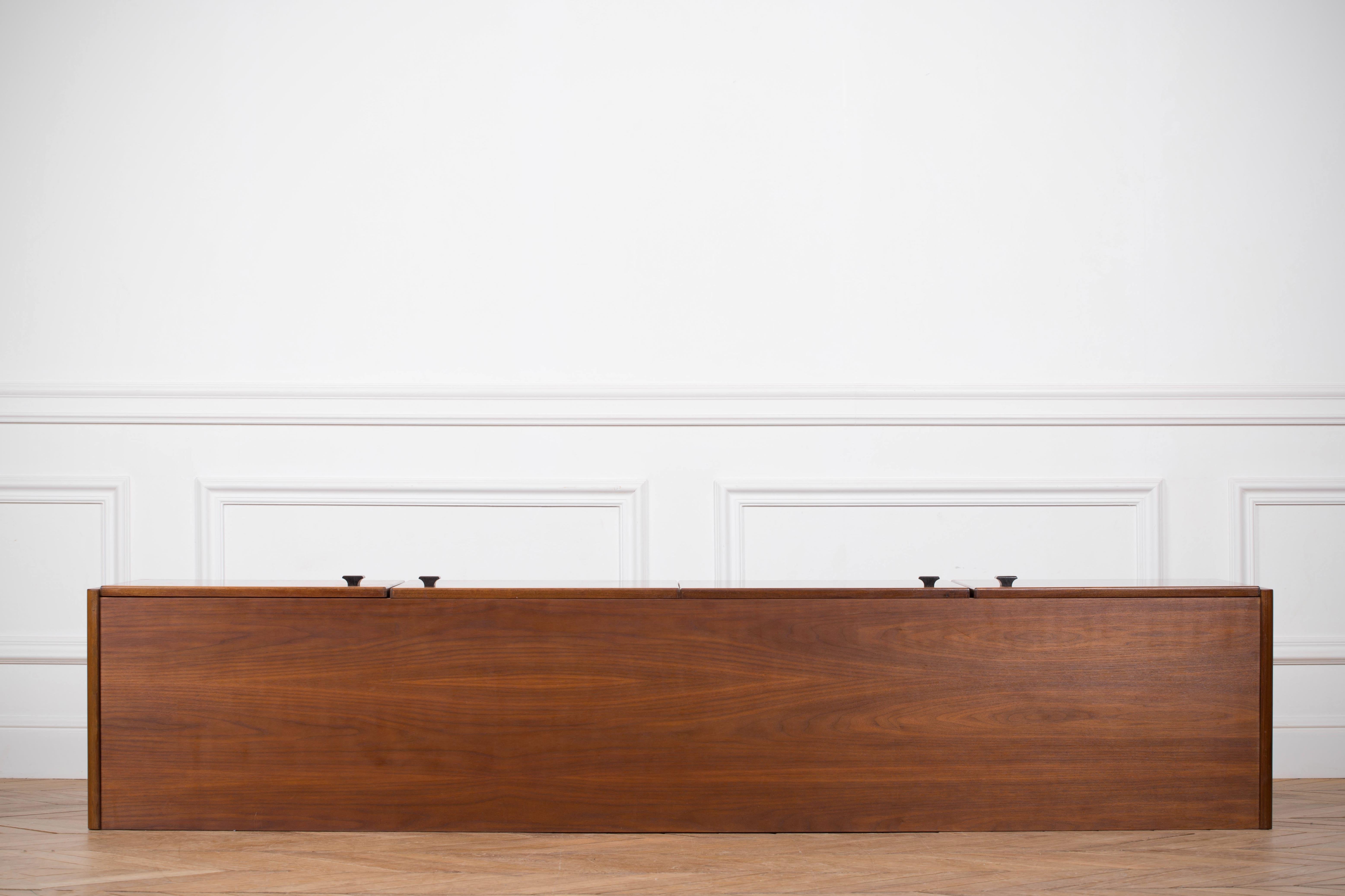 Organic and Minimalist Design Walnut Sideboard 1