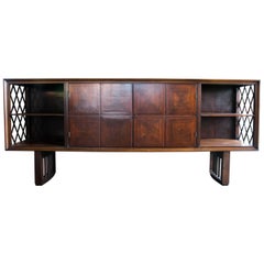 Midcentury Sideboard of Jacaranda Wood, Brazil, 1950s