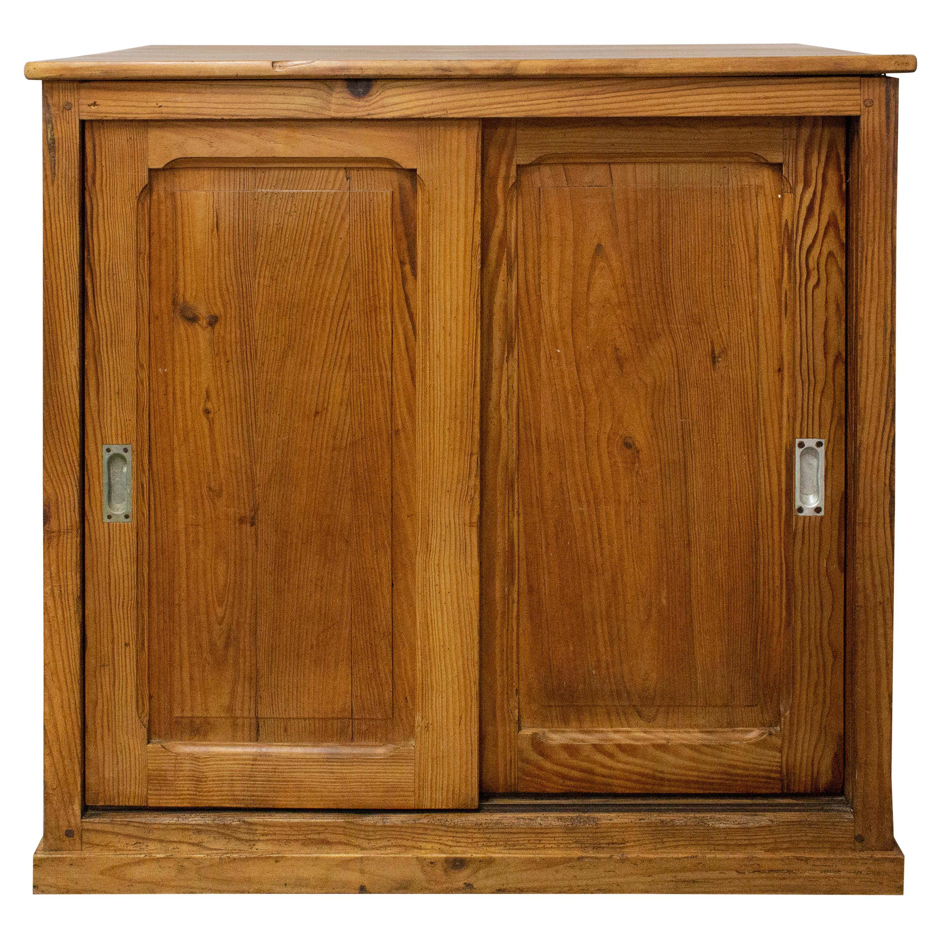 Midcentury Sideboard Sliding Doors Credenza Buffet, circa 1950