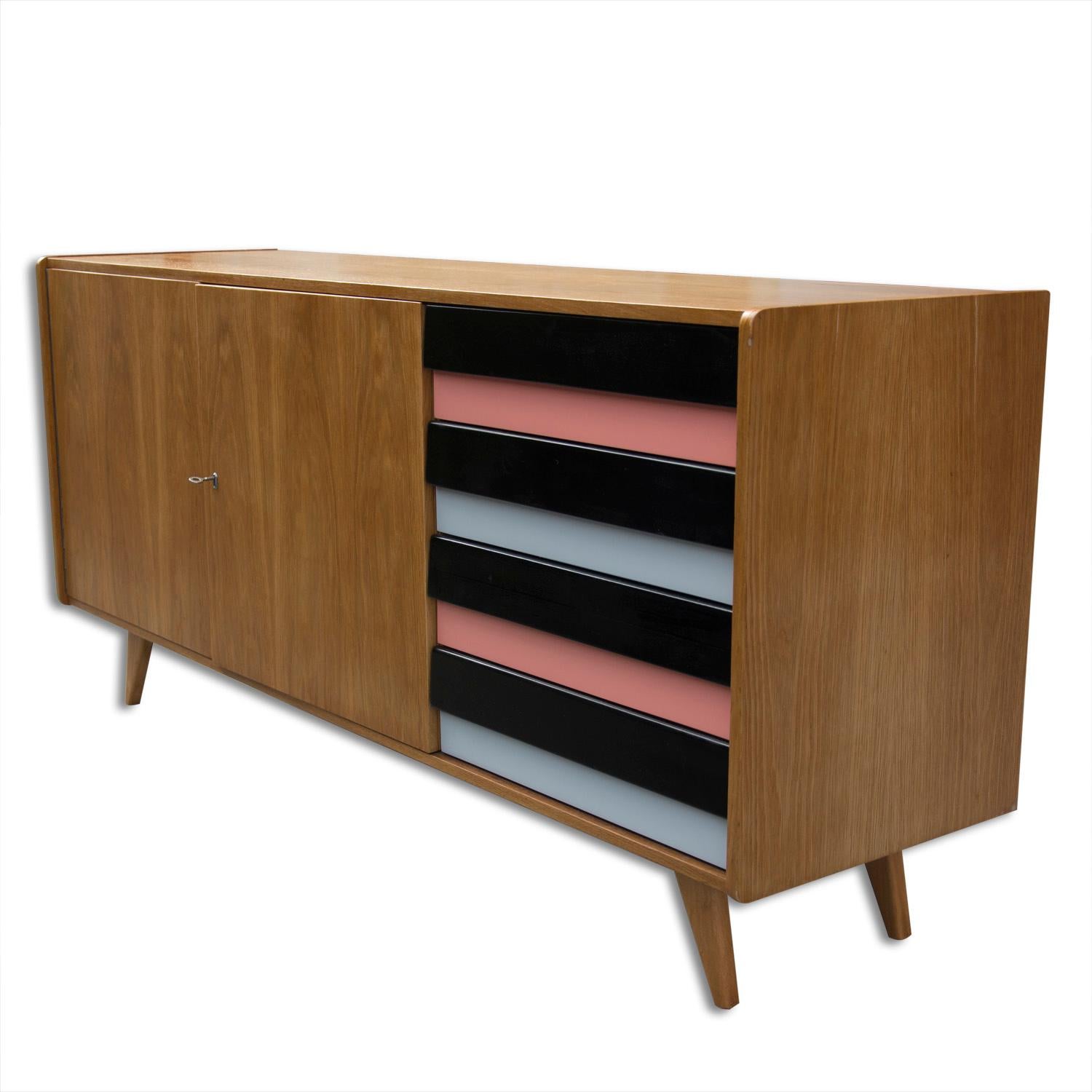 Czech Midcentury Sideboard U-460 by Jiří Jiroutek for Interier Praha, 1960s