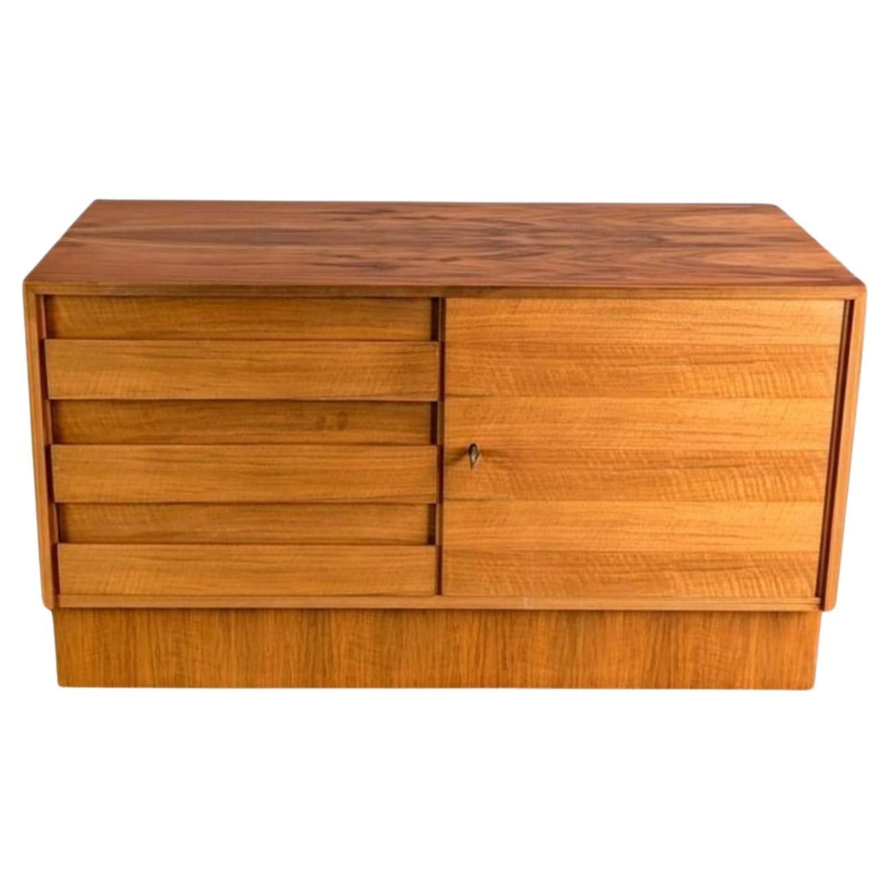 Midcentury Sideboard Vintage Anrichte Nussbaum Kommode 1970